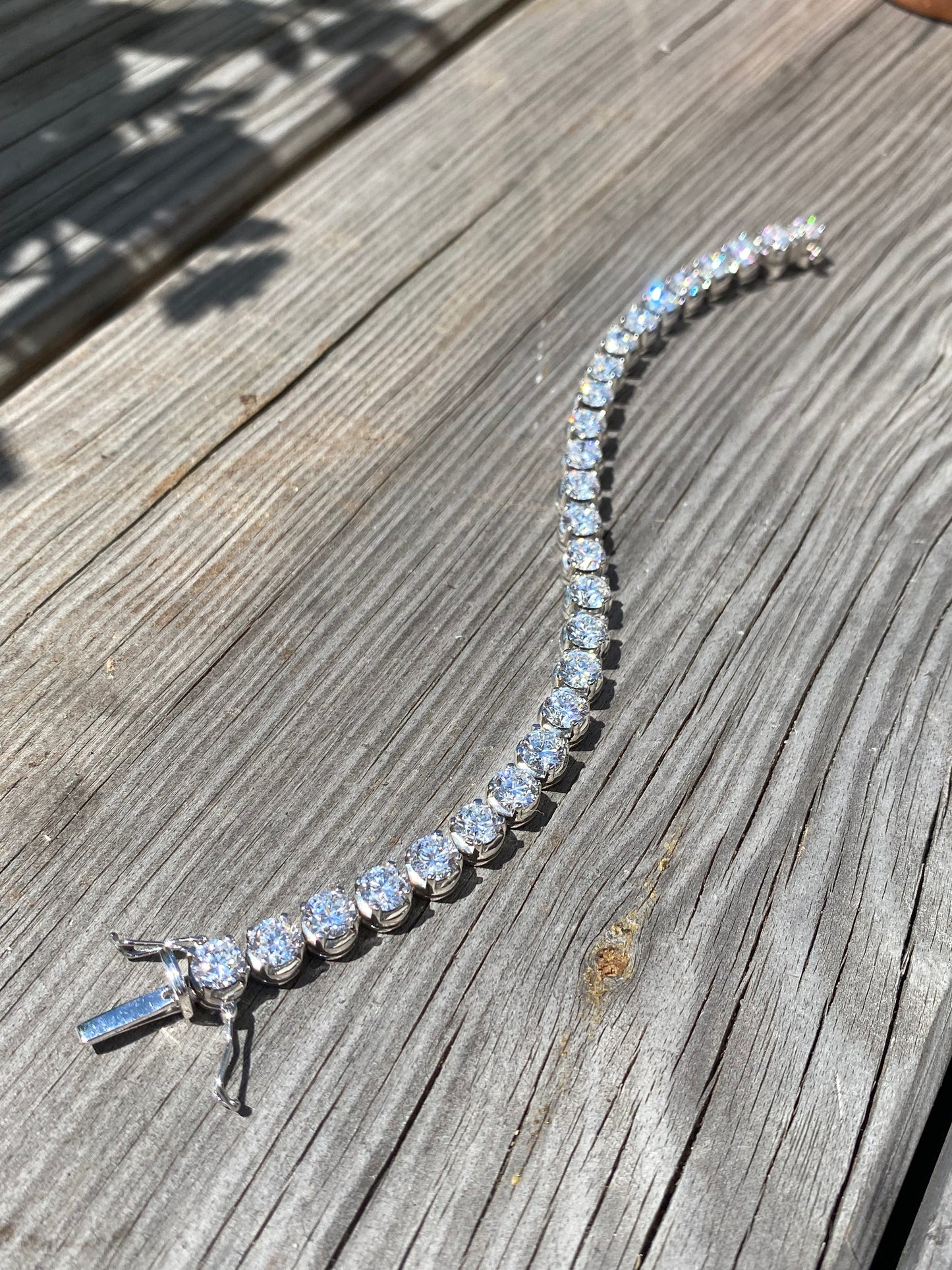 17.00 CTW Lab Grown Diamond Tennis Bracelet in Platinum