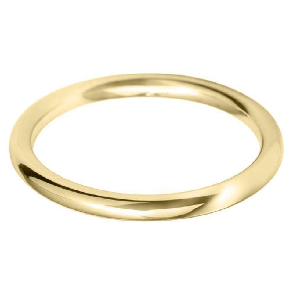 2mm Court Shape Wedding Band in 9ct Gold – Katherine James