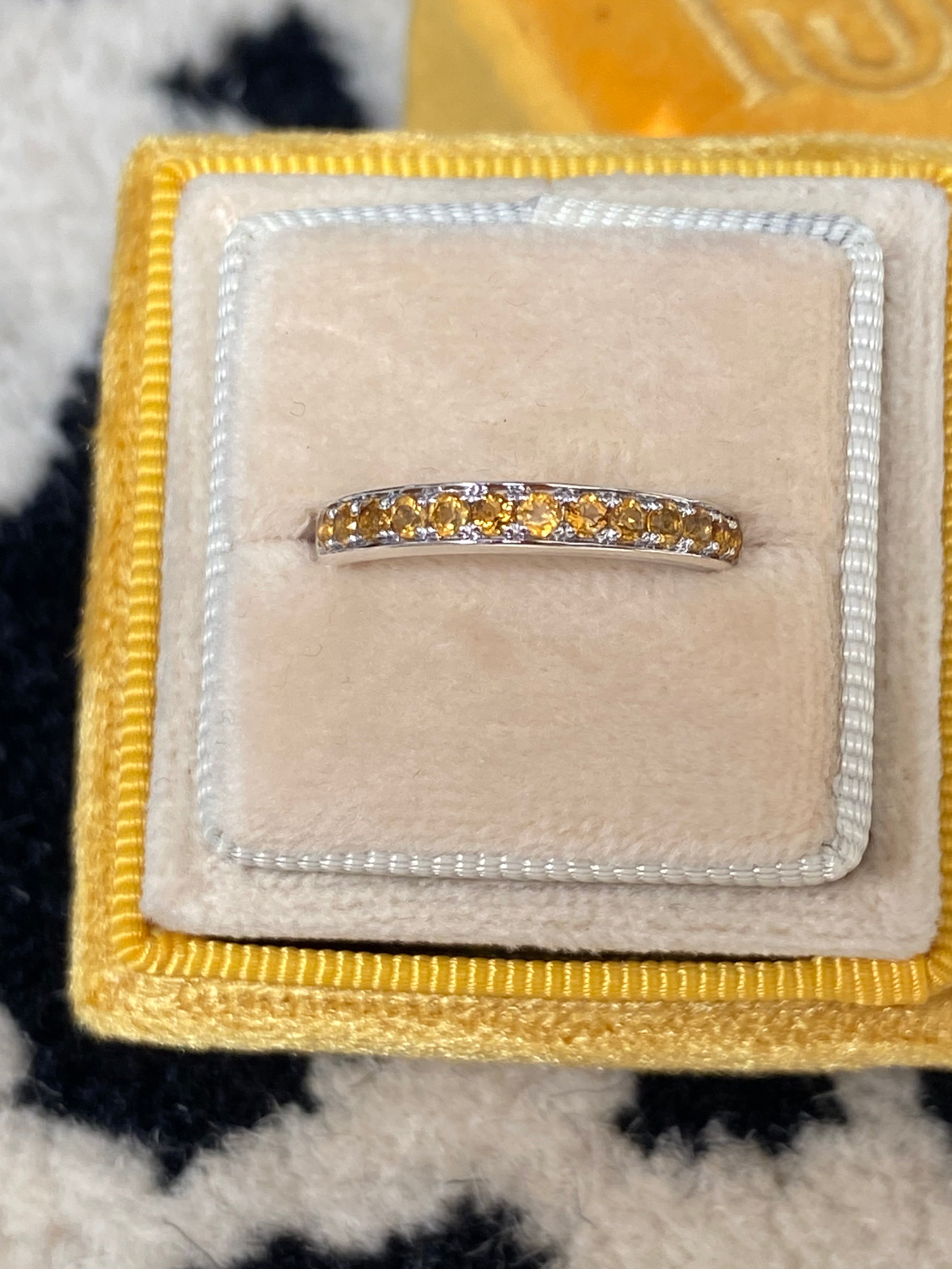 0.50ctw Citrine Eternity Stacking Ring