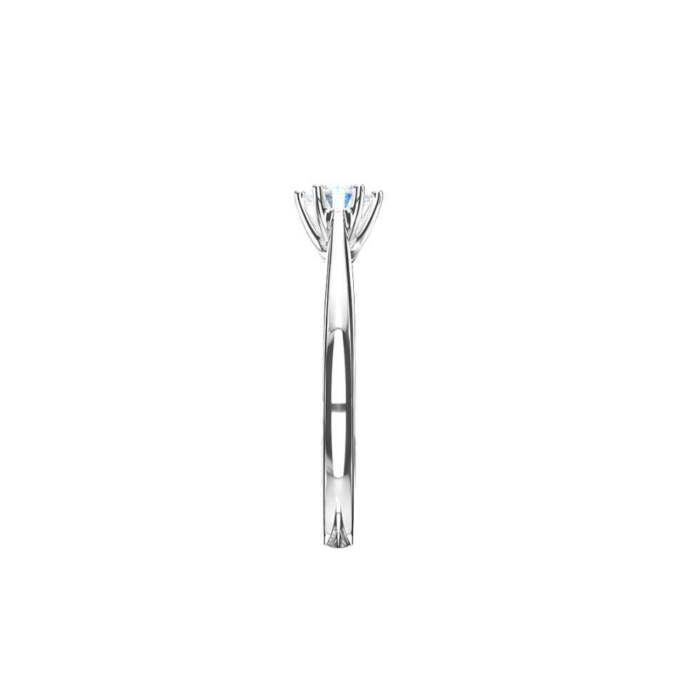 2.00 CT + Round Brilliant Lab Grown Diamond Six Claw Solitaire Engagement Ring, at Least F Colour / VVS Clarity