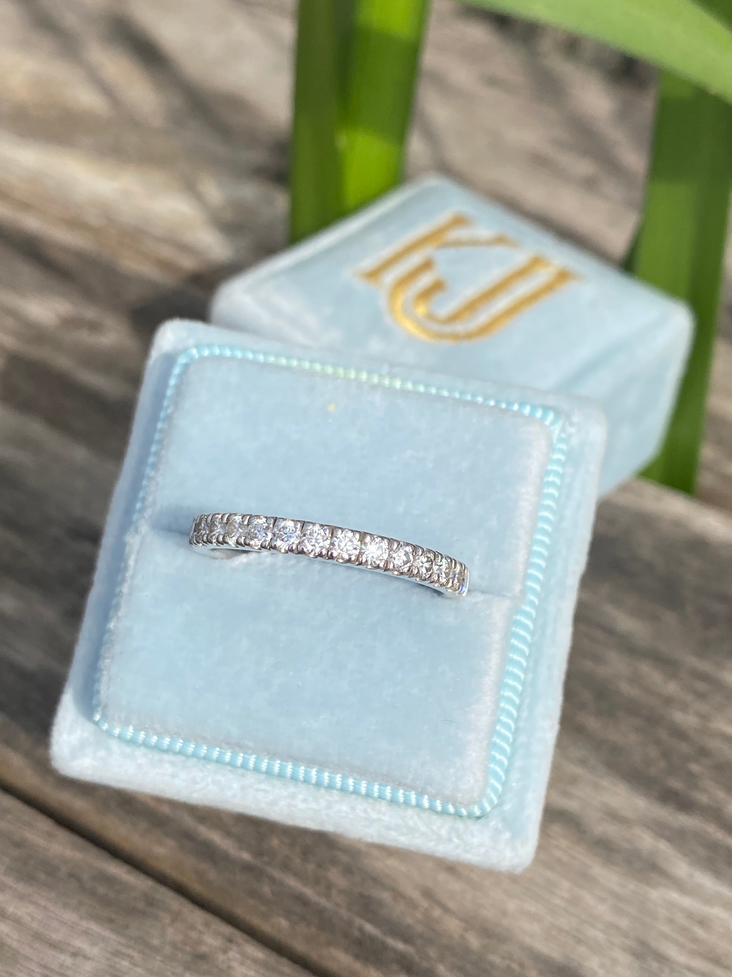 0.55ctw Moissanite Eternity Stacking Ring
