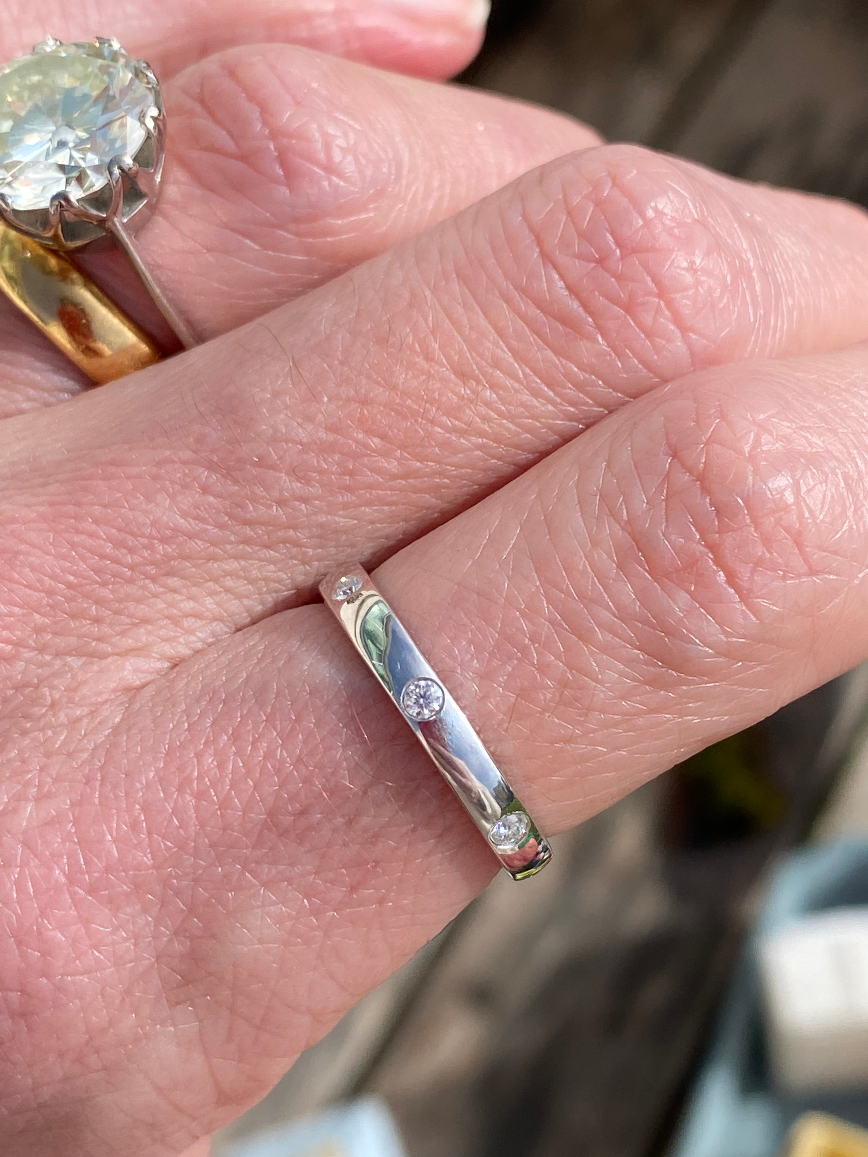 0.25ctw Moissanite Eternity Stacking Ring