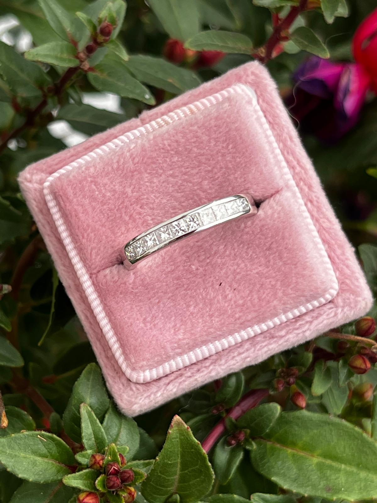 0.51 CTW Natural Diamond Eternity Ring in Platinum