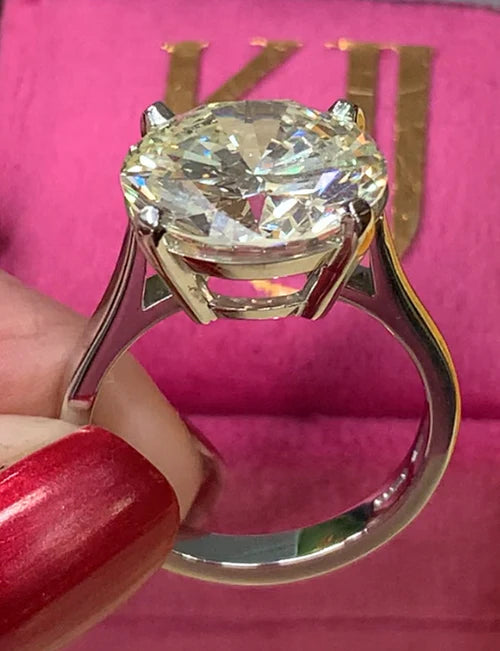 Heritage 8.00CT + Lab Grown Diamond Solitaire Engagement Ring, at Least F Colour / VVS Clarity