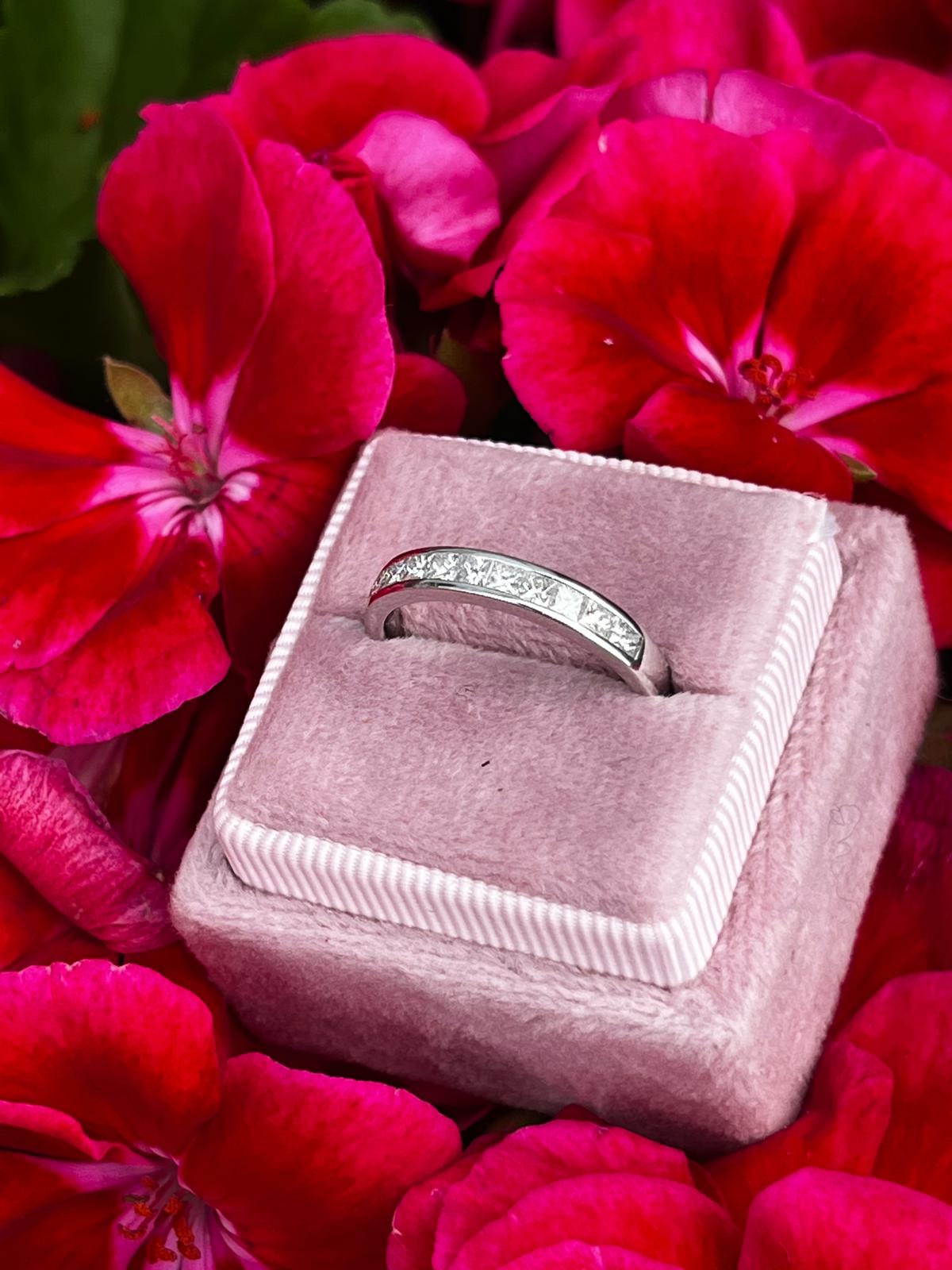 0.51 CTW Natural Diamond Eternity Ring in Platinum
