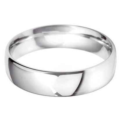 6mm Court Shape Wedding Band in 9ct Gold