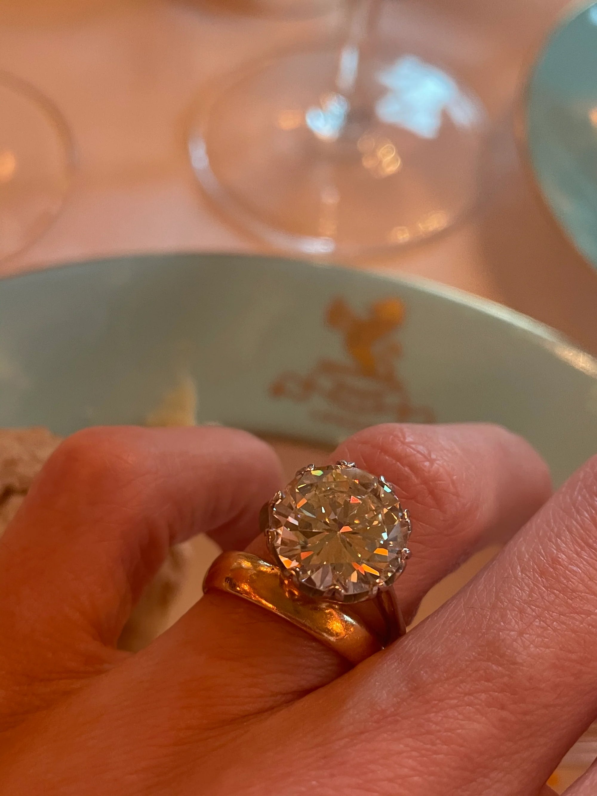 Heritage 6.00 CT + Lab Grown Diamond Solitaire Engagement Ring, at Least F Colour / VVS Clarity