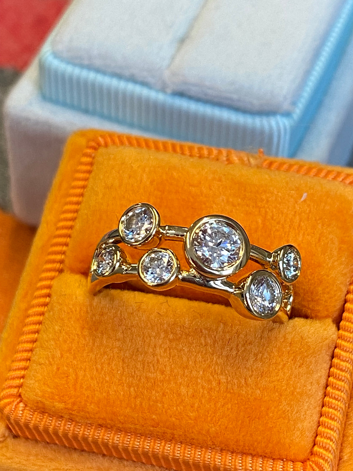 0.82 CTW Natural Diamond Ring in 18ct Yellow Gold