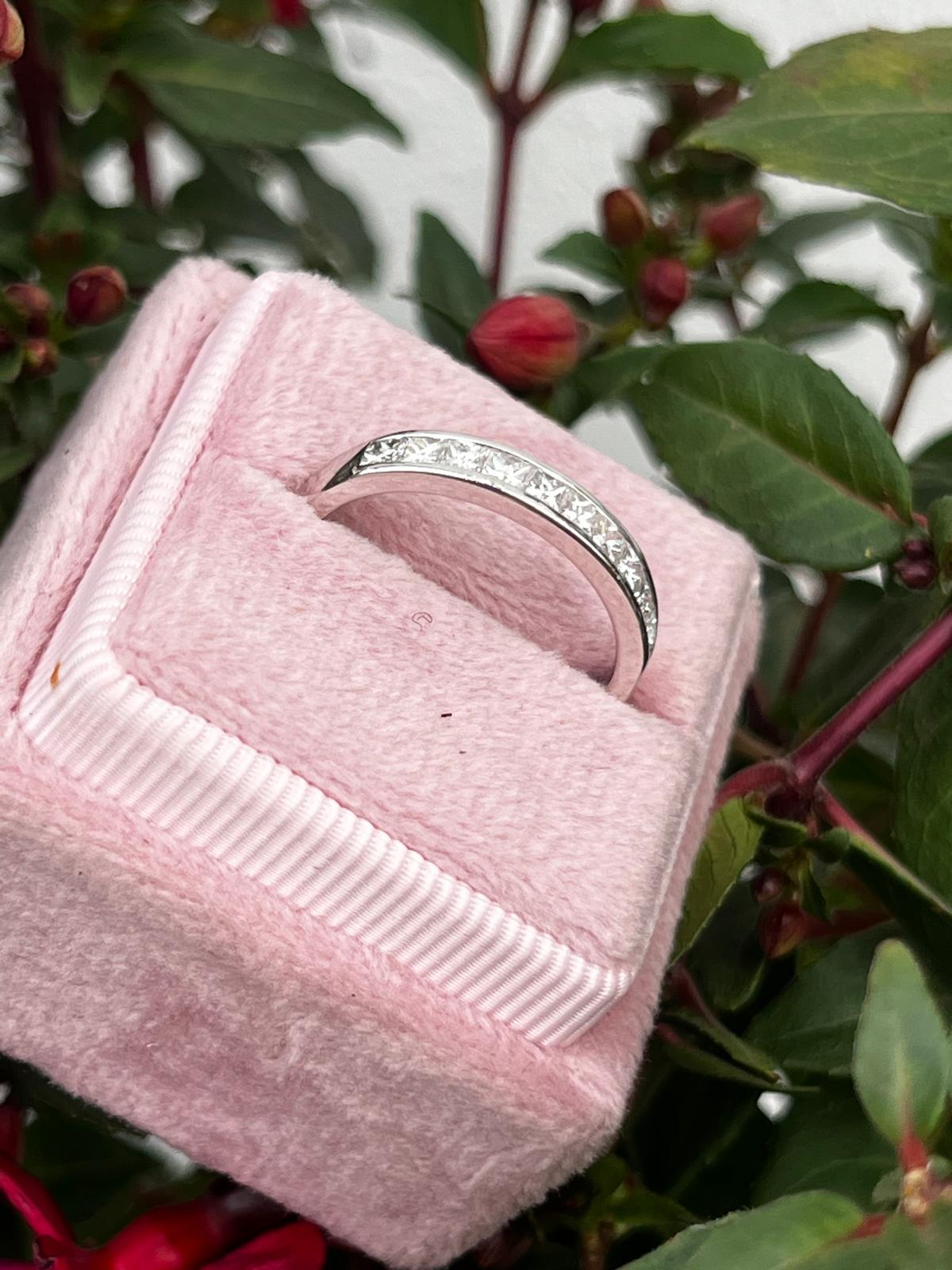0.51 CTW Natural Diamond Eternity Ring in Platinum