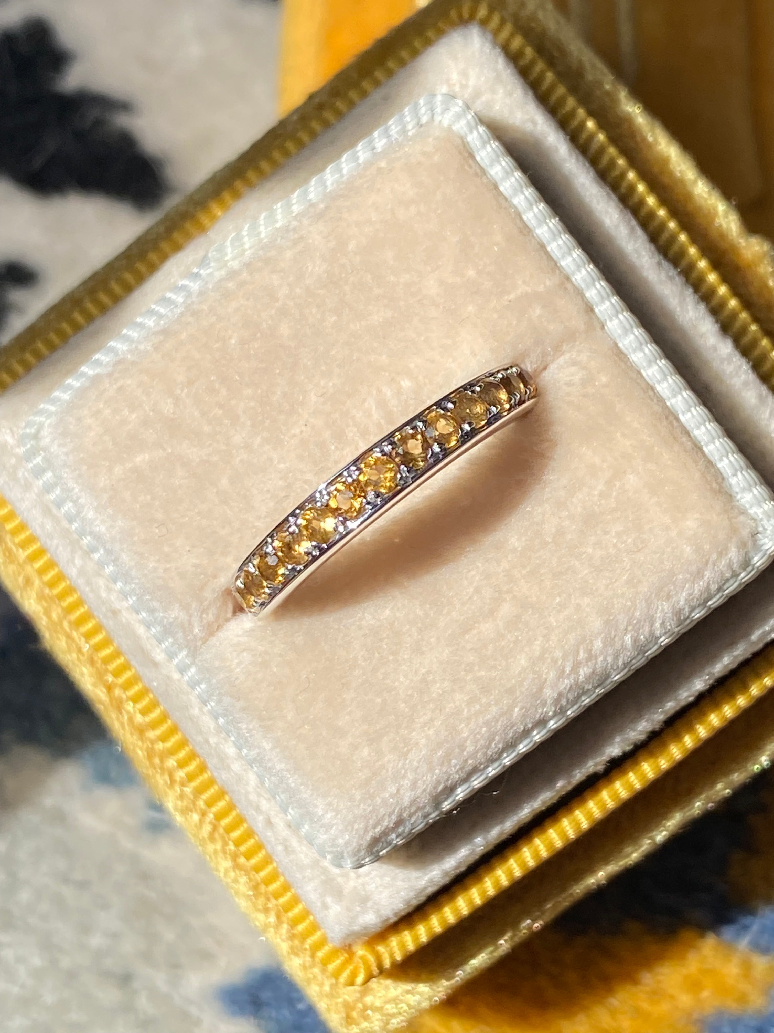 0.50ctw Citrine Eternity Stacking Ring