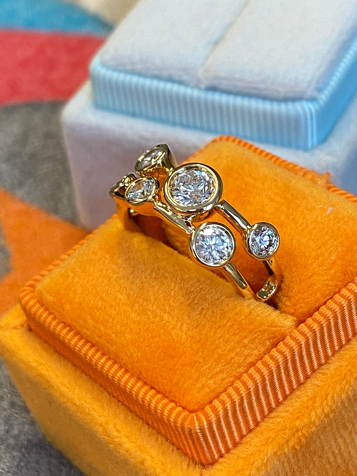 0.82 CTW Natural Diamond Ring in 18ct Yellow Gold