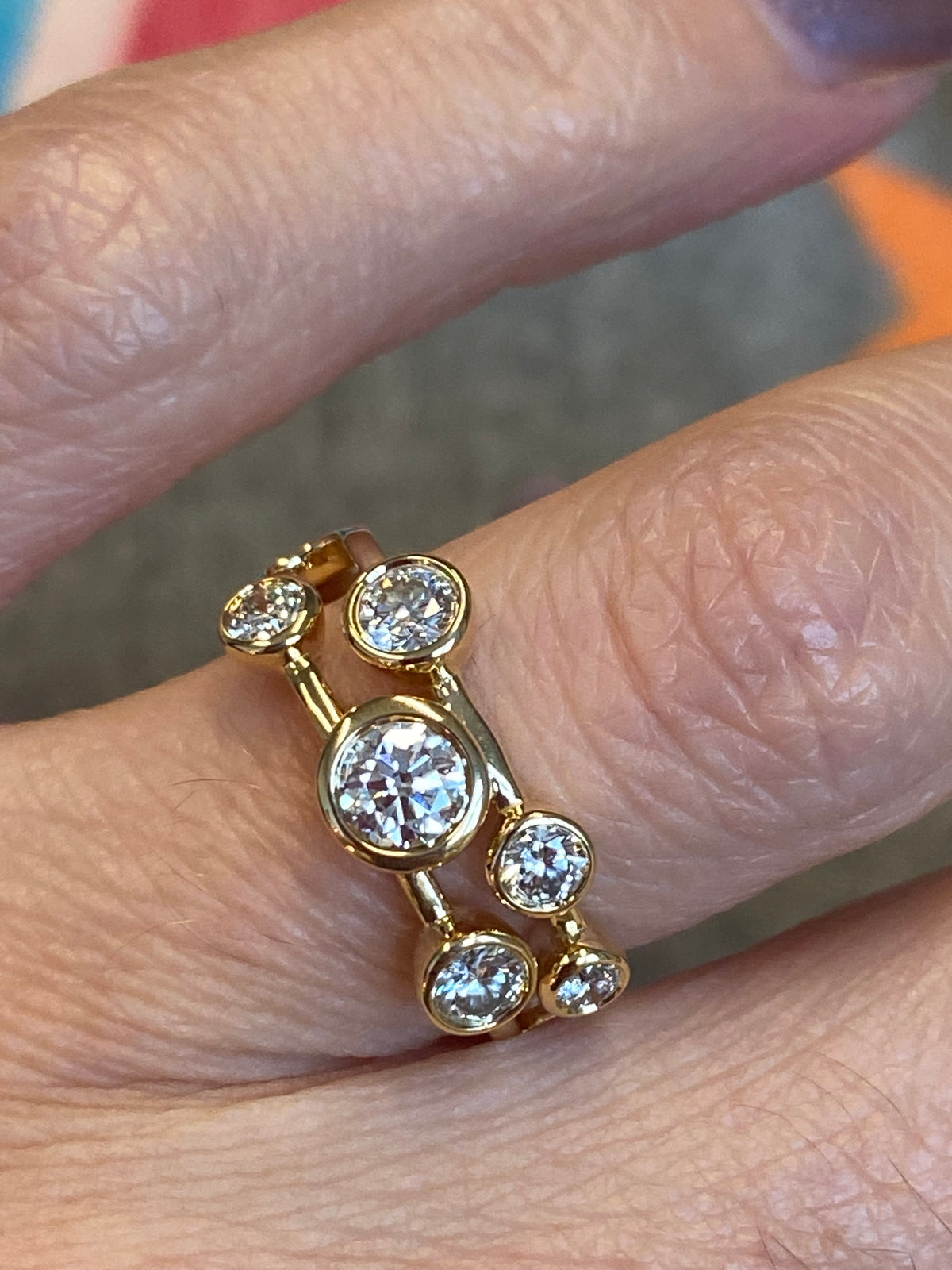 0.82 CTW Natural Diamond Ring in 18ct Yellow Gold