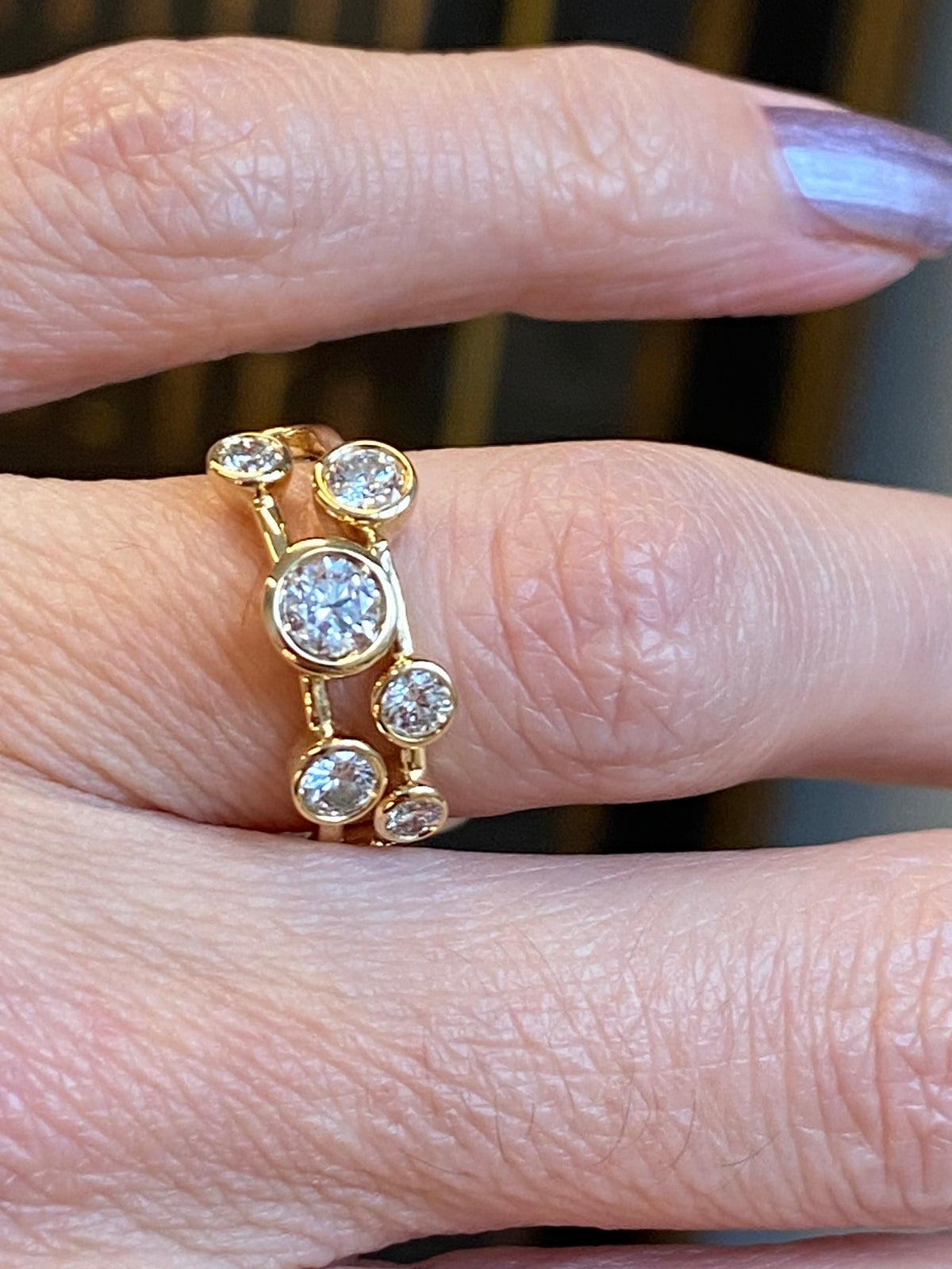 0.82 CTW Natural Diamond Ring in 18ct Yellow Gold