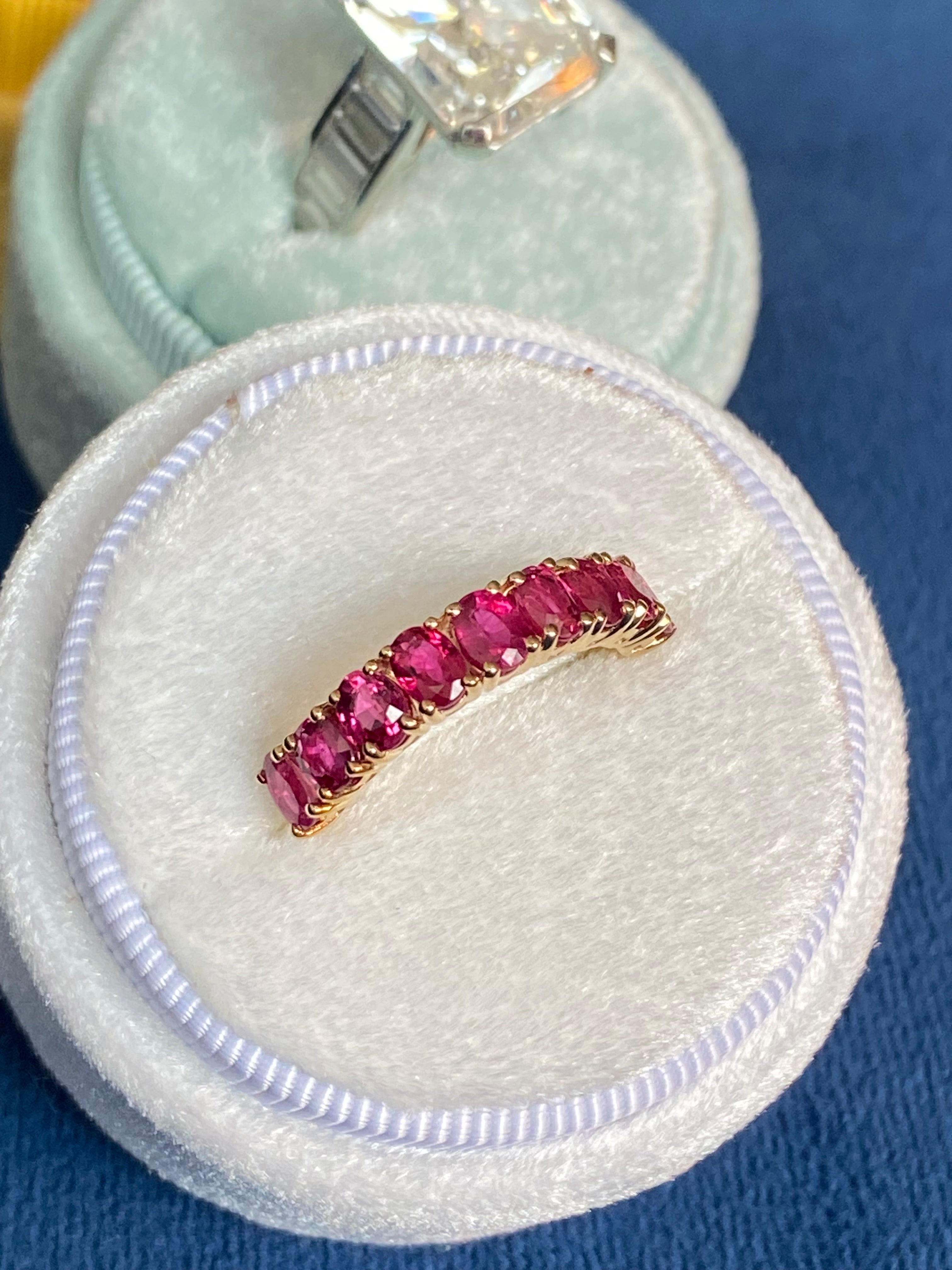 2.14 CTW Ruby Eternity Ring in 9ct Yellow Gold