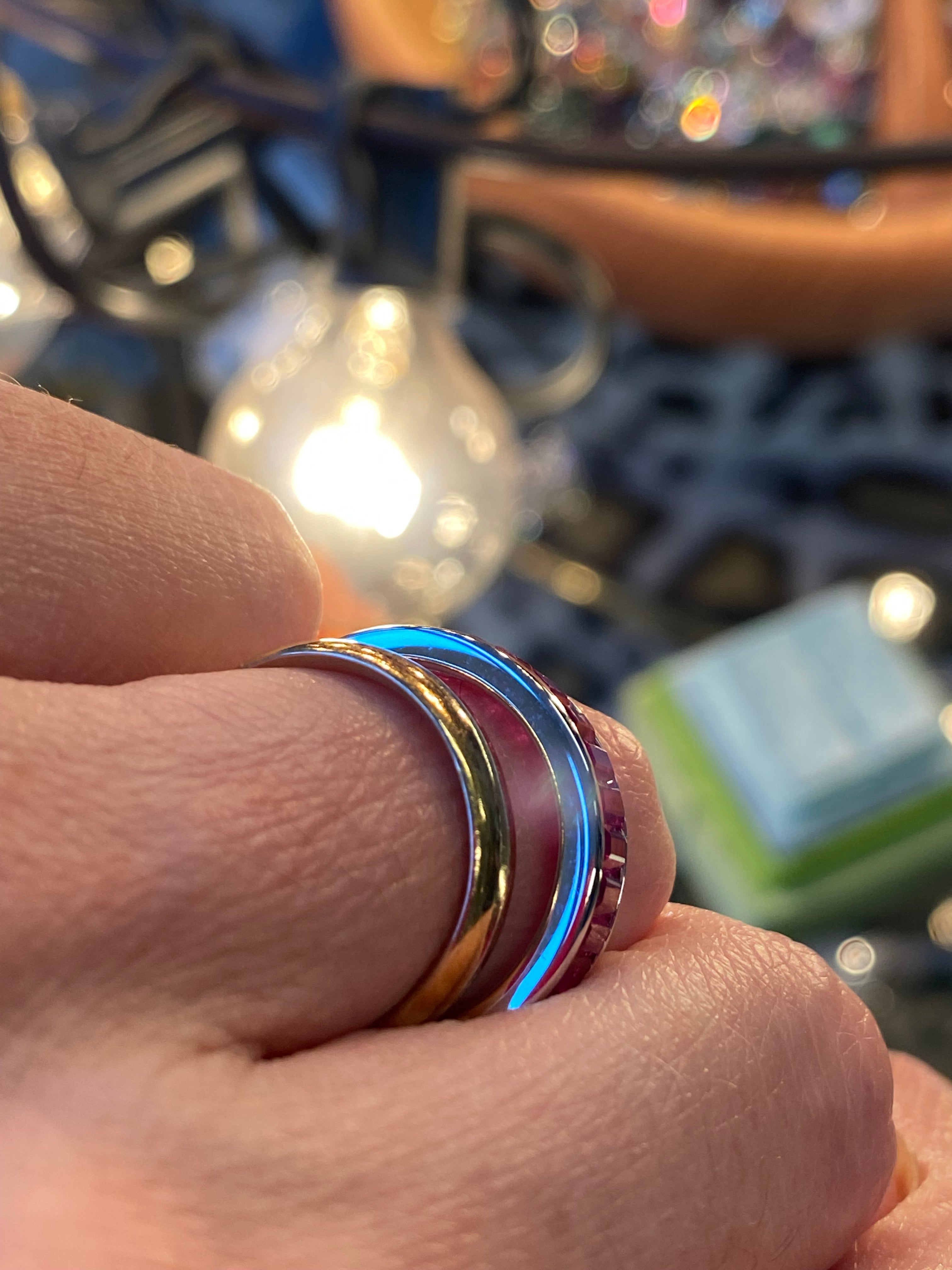 Seamless Channel Set Ruby in 9ct White Gold