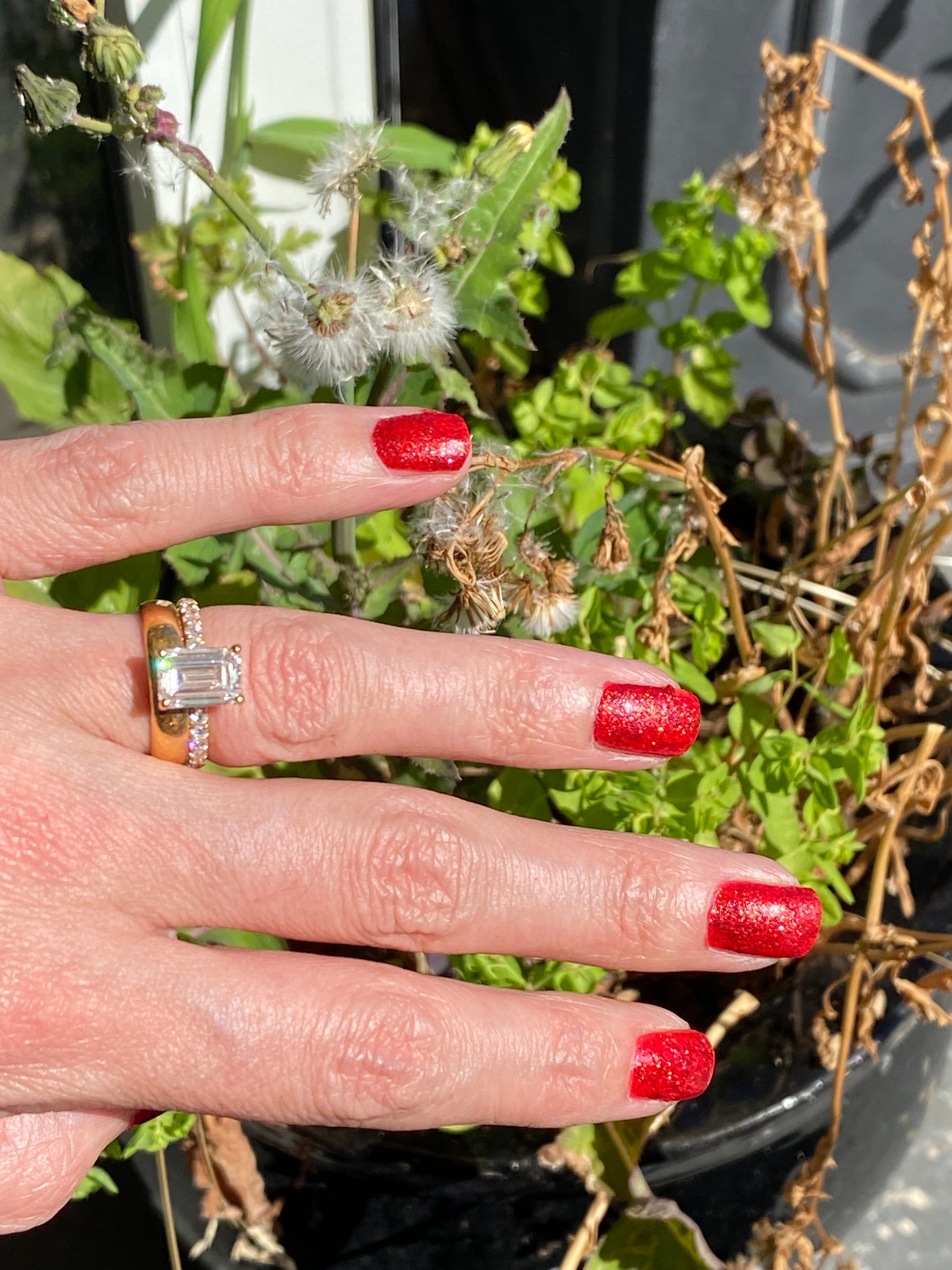 2.50 Carat Emerald Cut Lab Diamond Solitaire Engagement Ring in 18ct Yellow Gold
