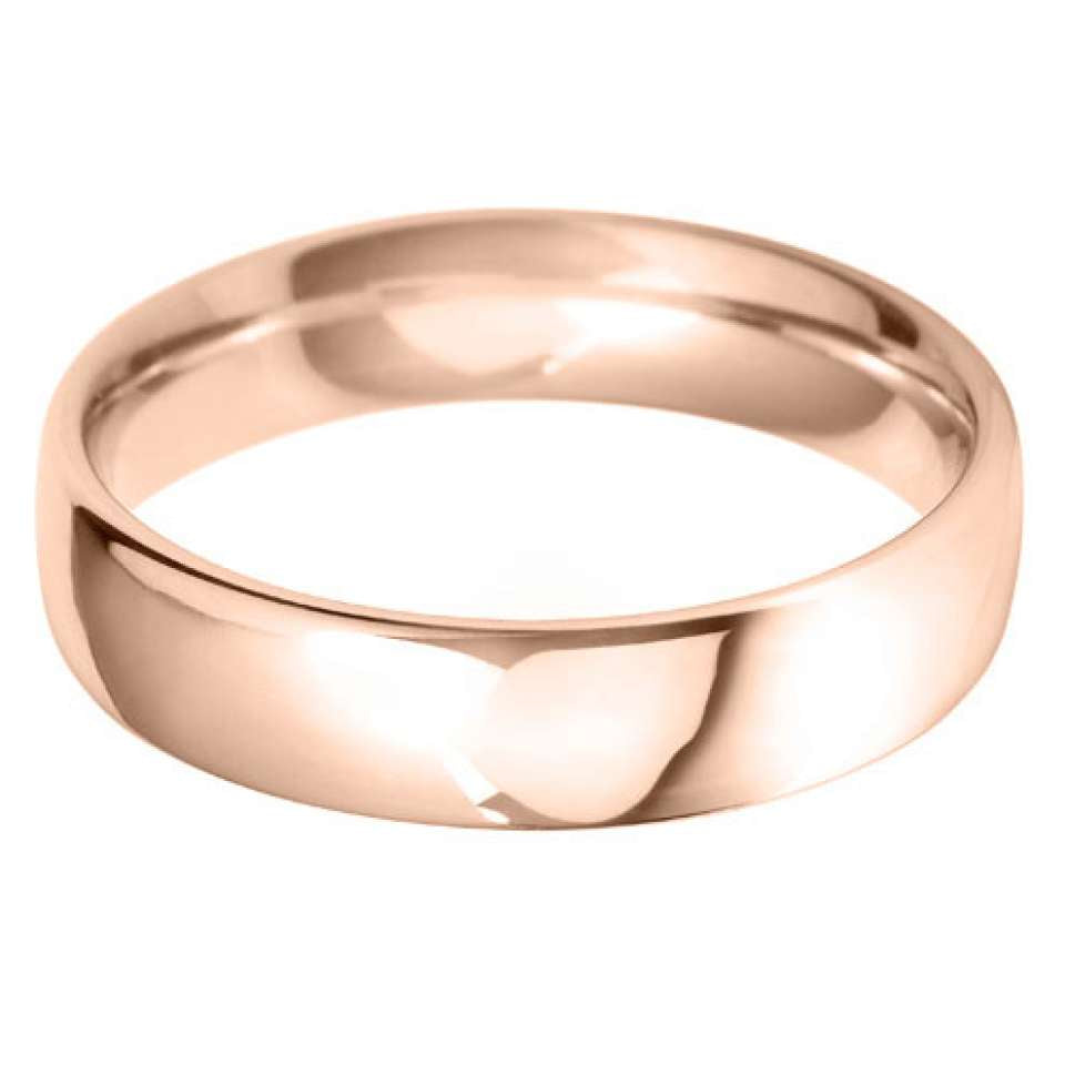 5mm Court Shape Stacking / Wedding Band in 9ct Gold