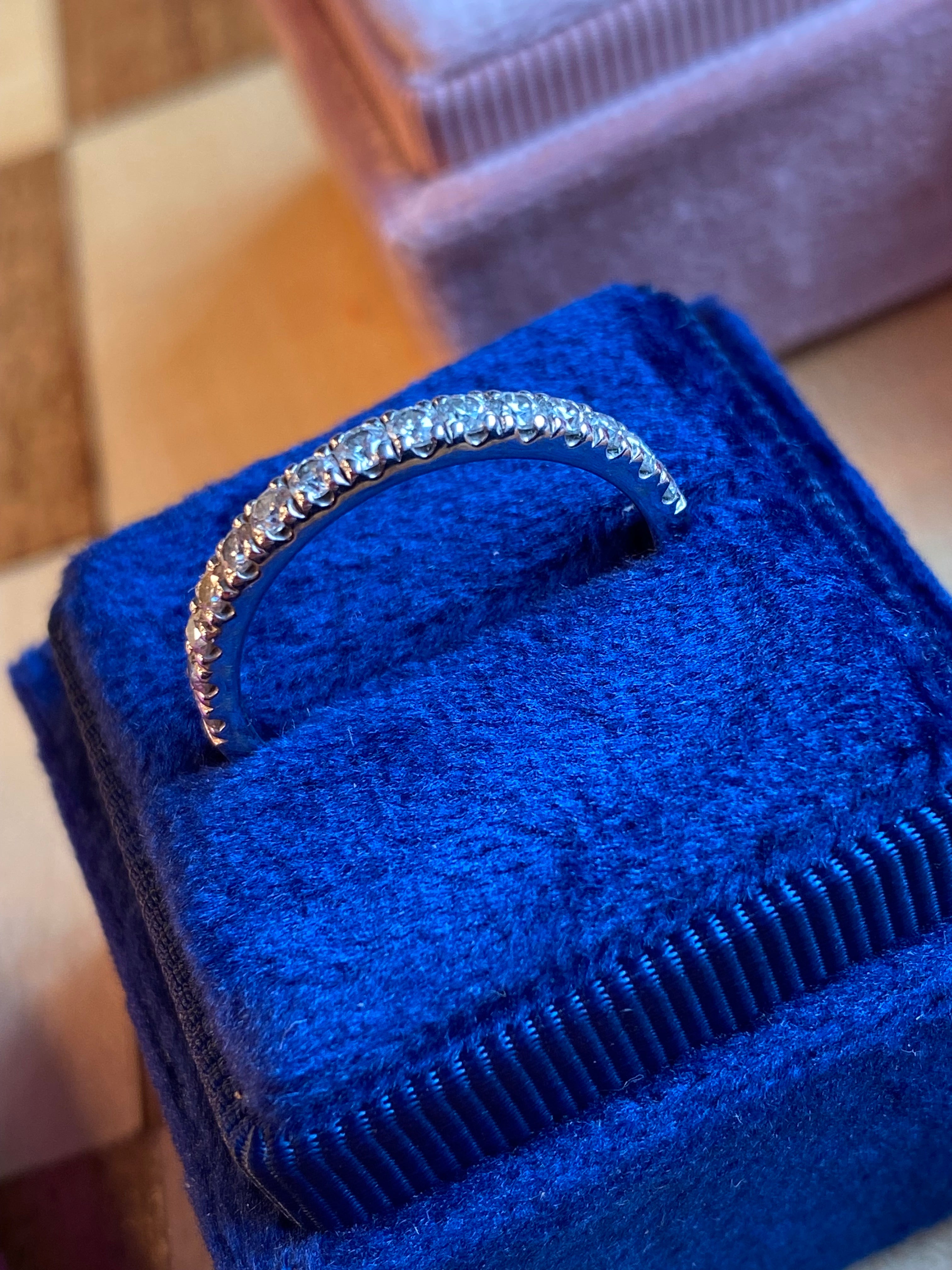0.55ctw Moissanite Eternity Stacking Ring