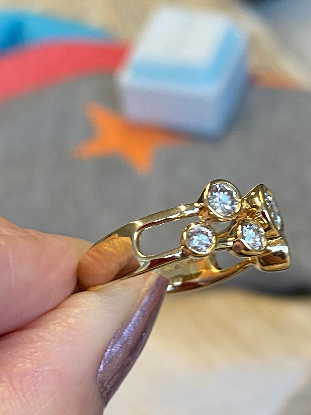 0.82 CTW Natural Diamond Ring in 18ct Yellow Gold