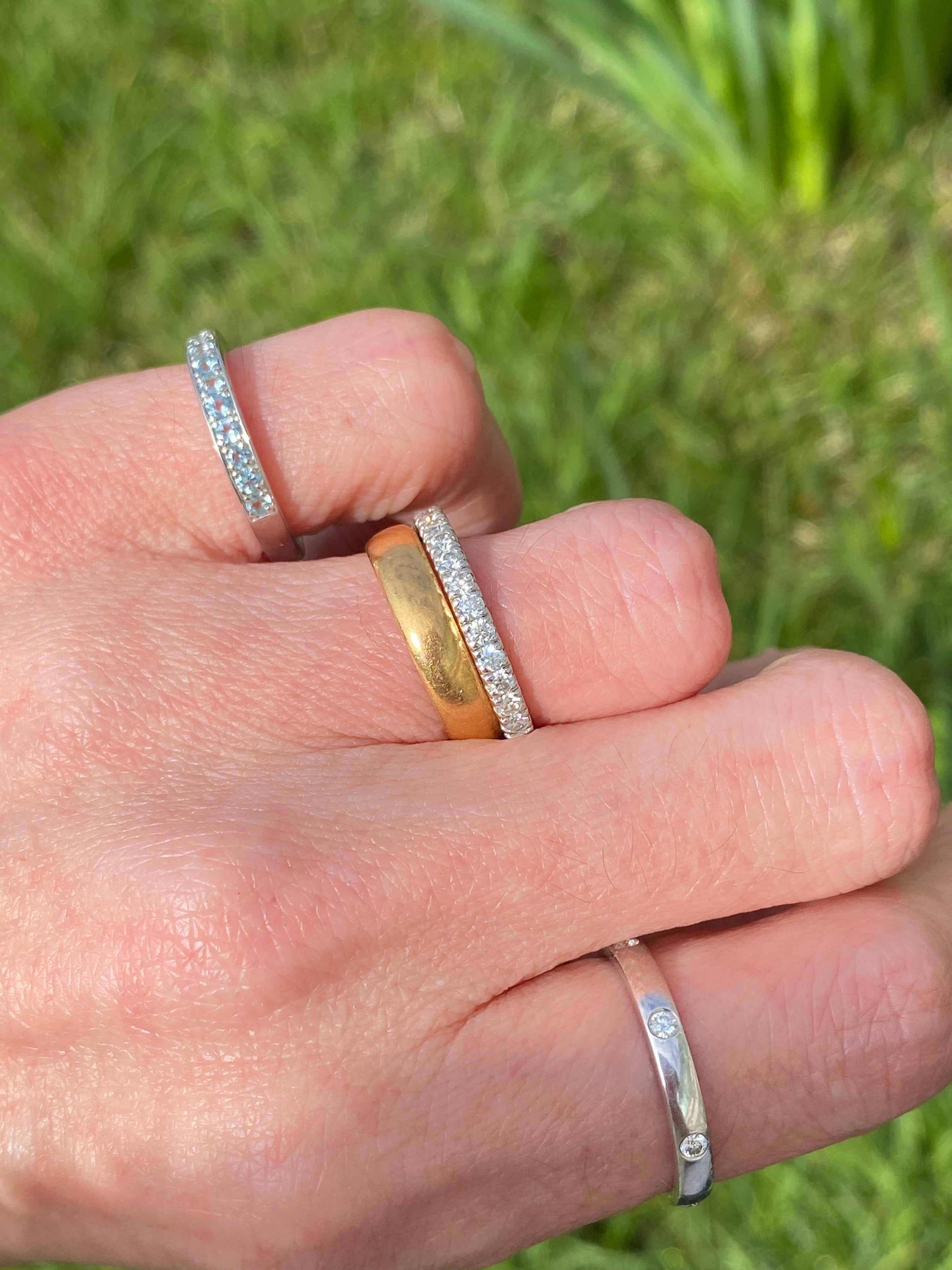 0.55ctw Moissanite Eternity Stacking Ring