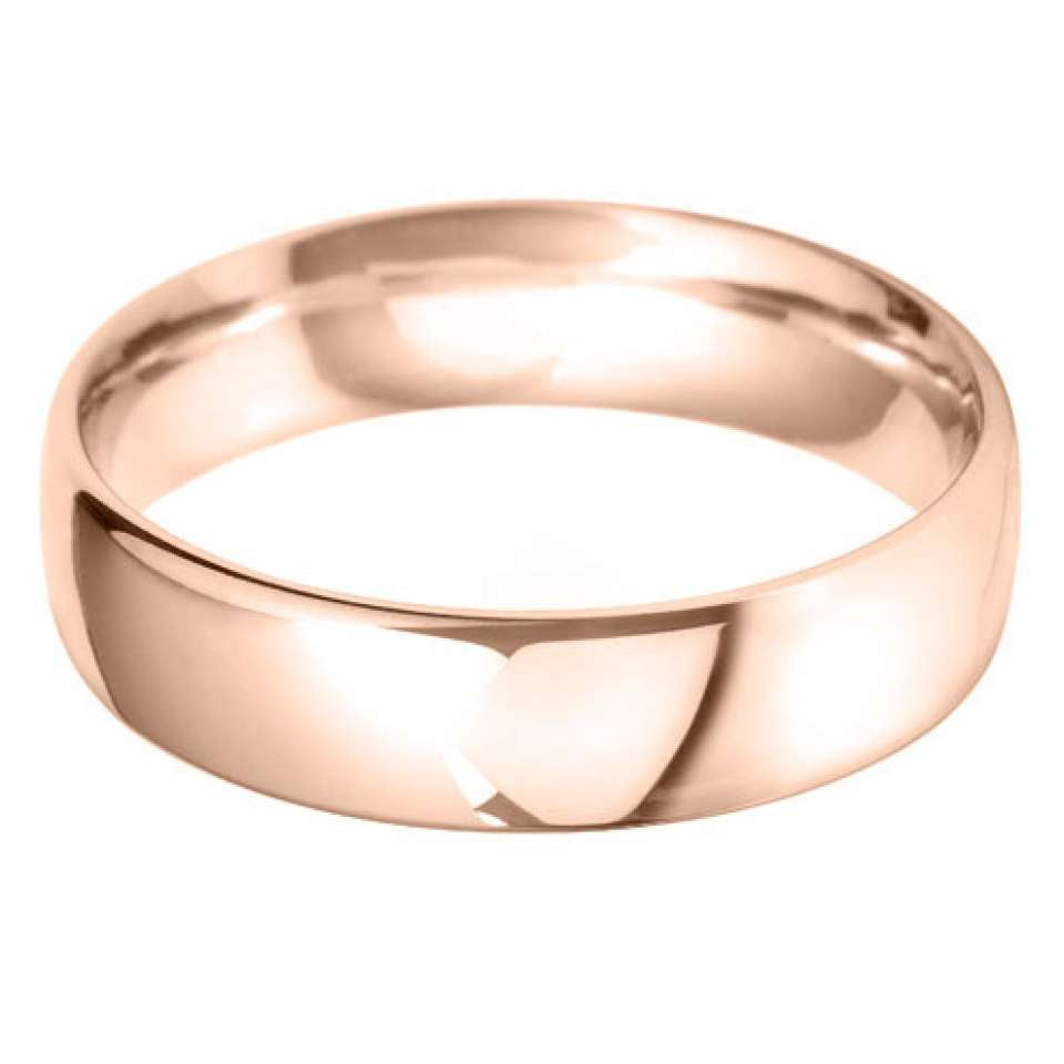 6mm Court Shape Stacking / Wedding Band in 9ct Gold