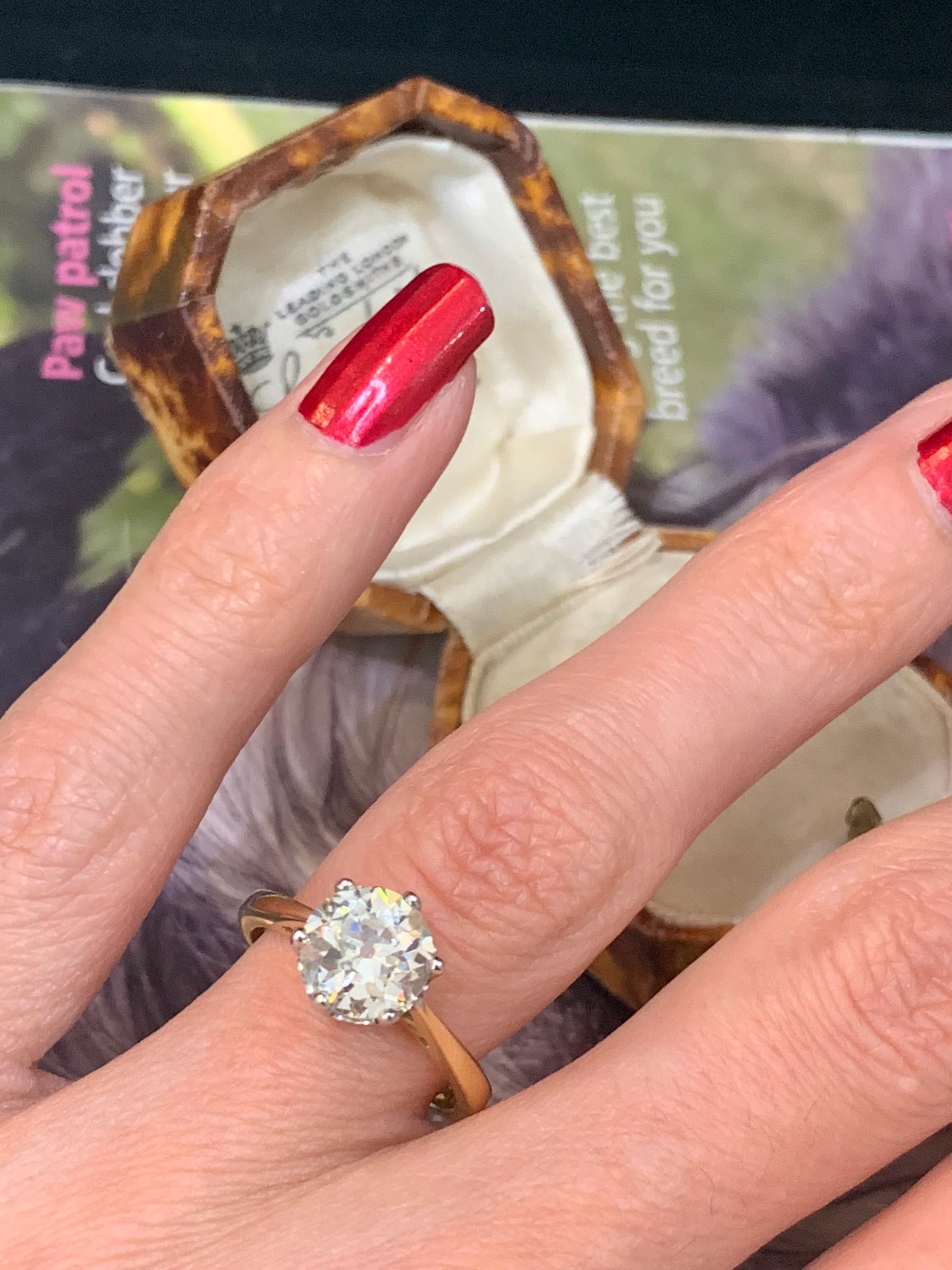 Heritage 2.00 CT + Old Cut Lab Grown Diamond Solitaire Engagement Ring, at Least F Colour / VS Clarity