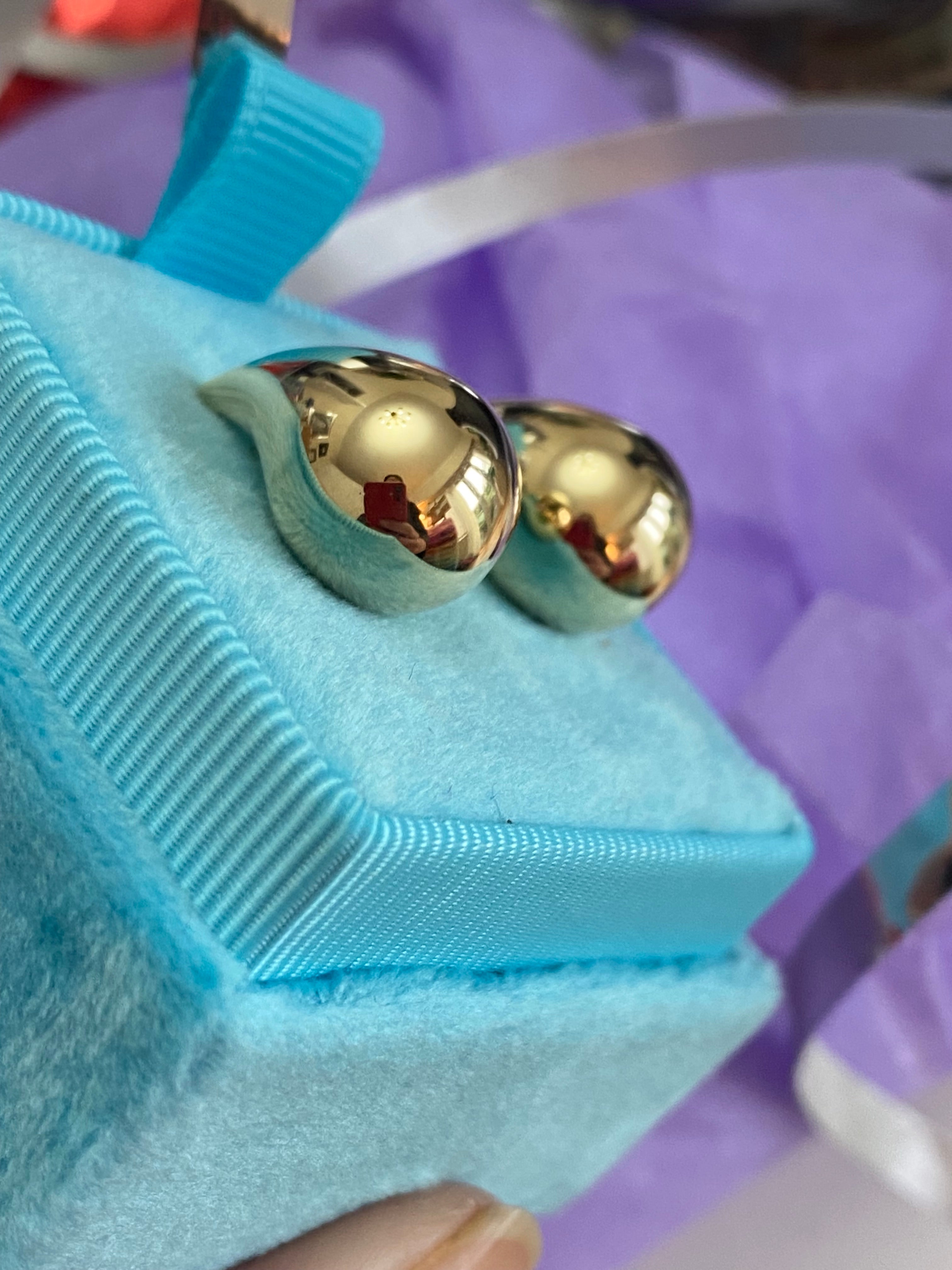 Statement Large Teardop Earrings in 9ct Yellow Gold