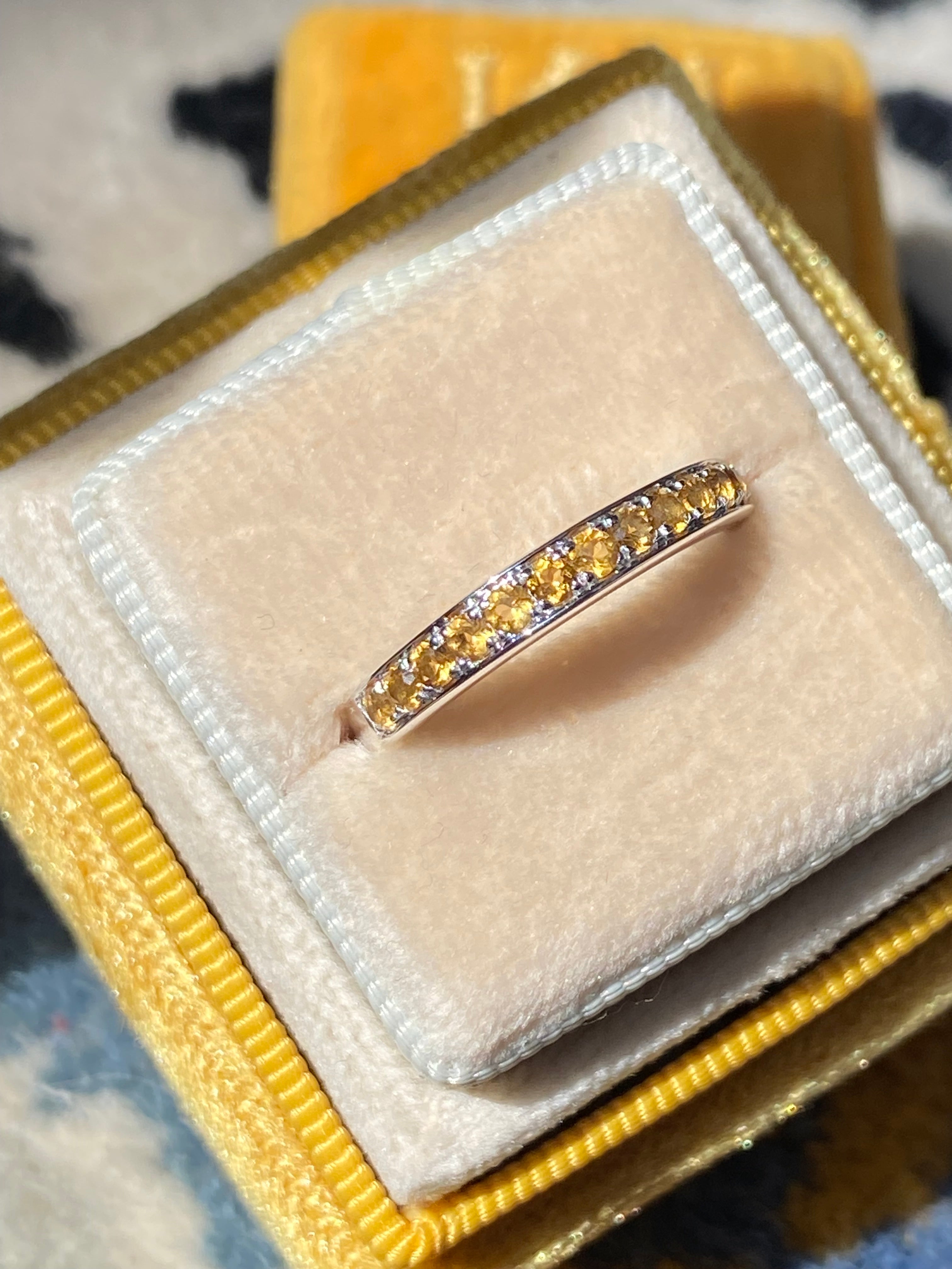 0.50ctw Citrine Eternity Stacking Ring