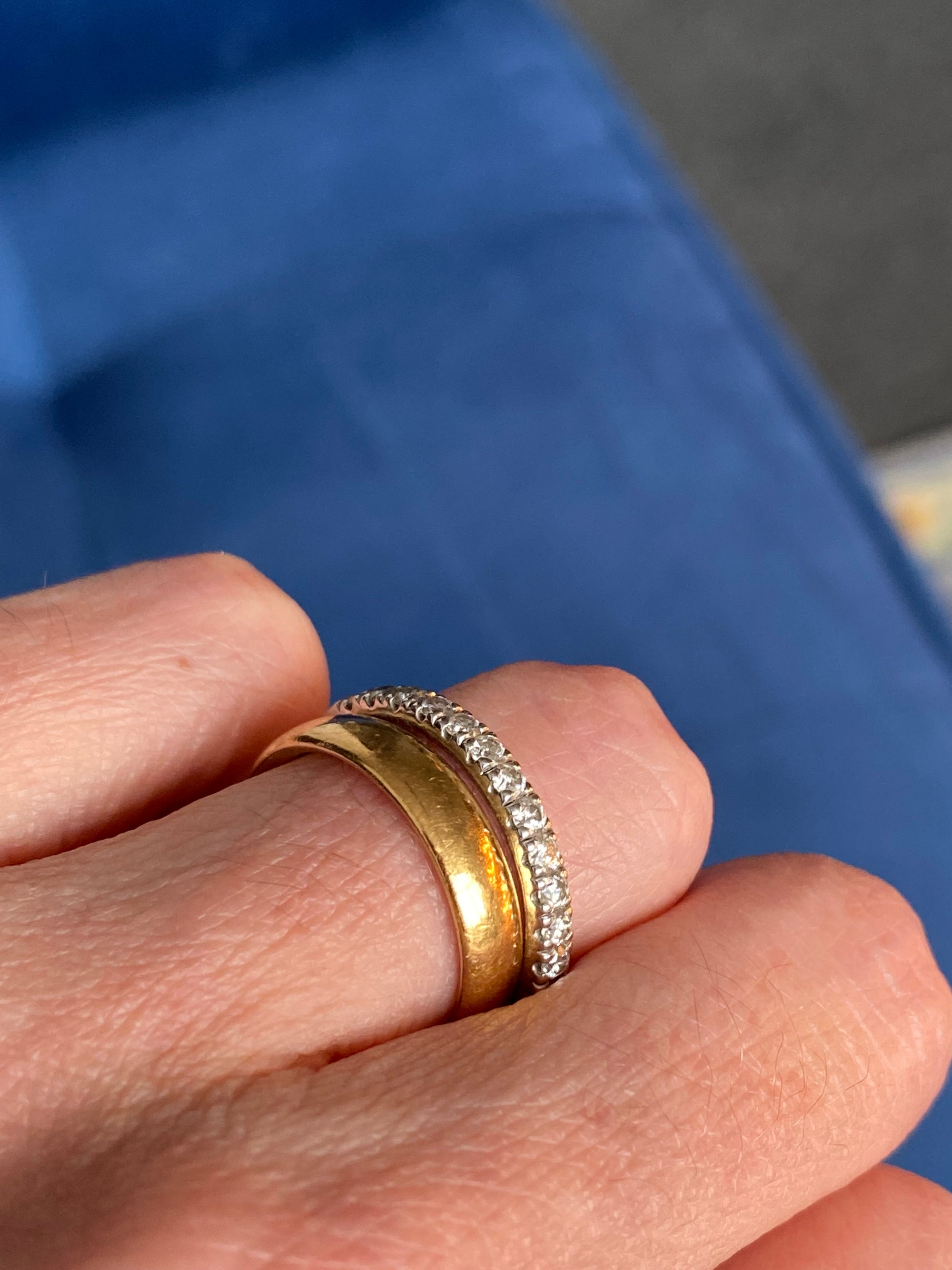 0.55ctw Moissanite Eternity Stacking Ring