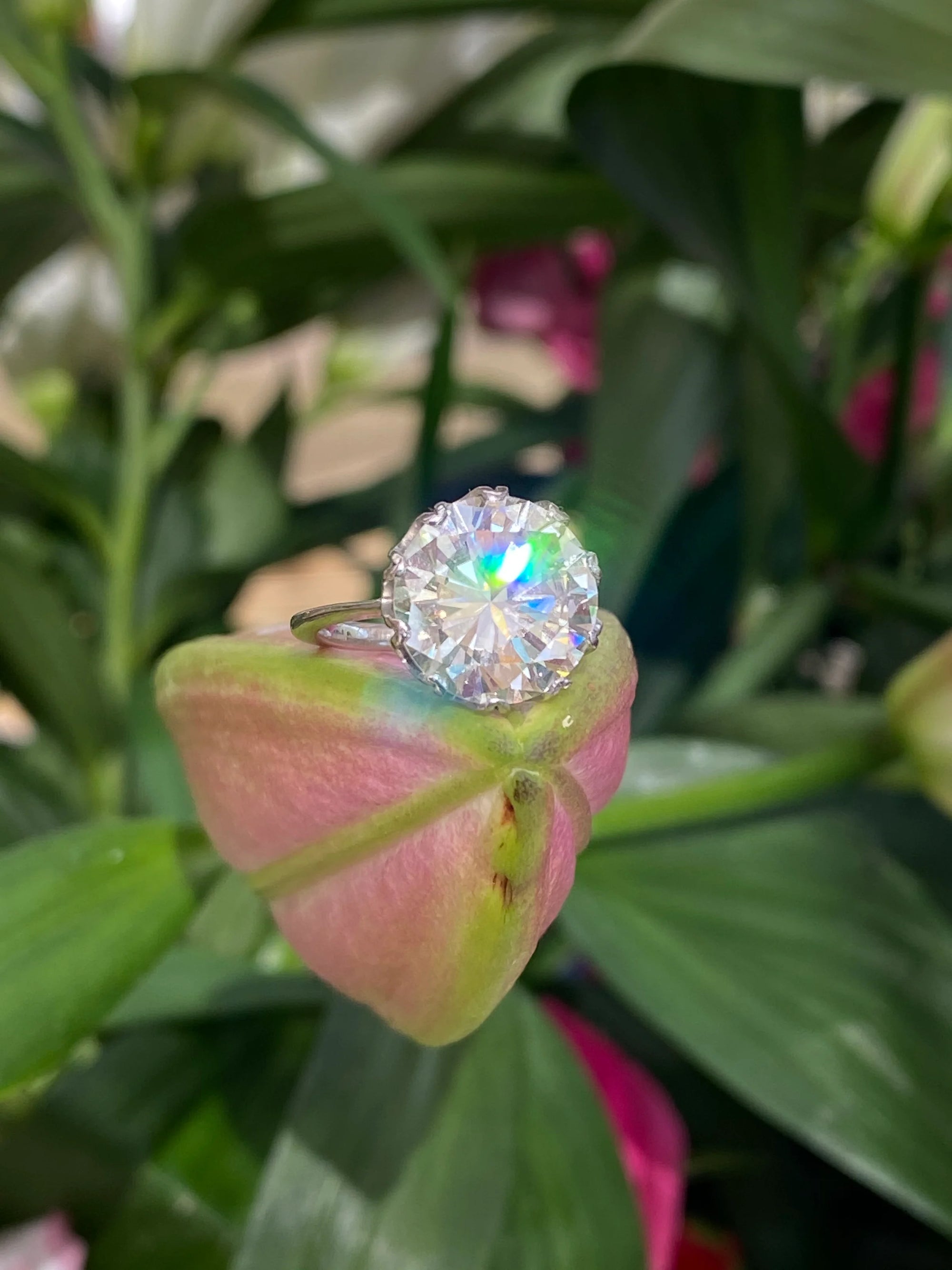Heritage 6.00 CT + Lab Grown Diamond Solitaire Engagement Ring, at Least F Colour / VVS Clarity