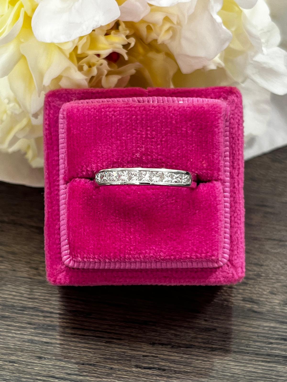0.51 CTW Natural Diamond Eternity Ring in Platinum