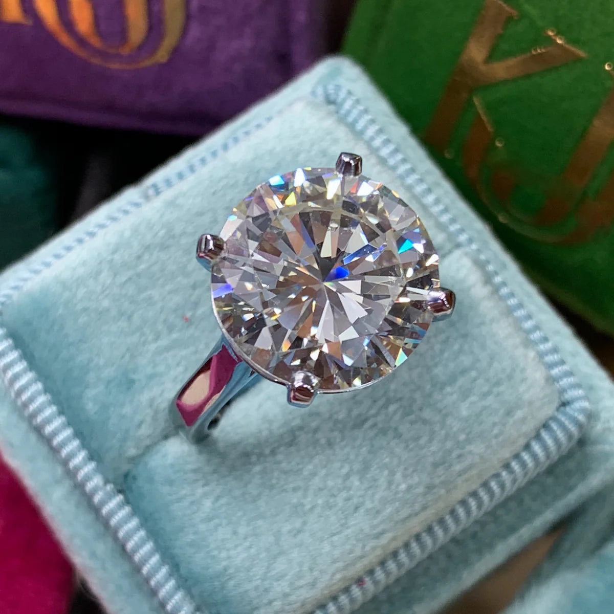 Heritage 8.00CT + Lab Grown Diamond Solitaire Engagement Ring, at Least F Colour / VVS Clarity