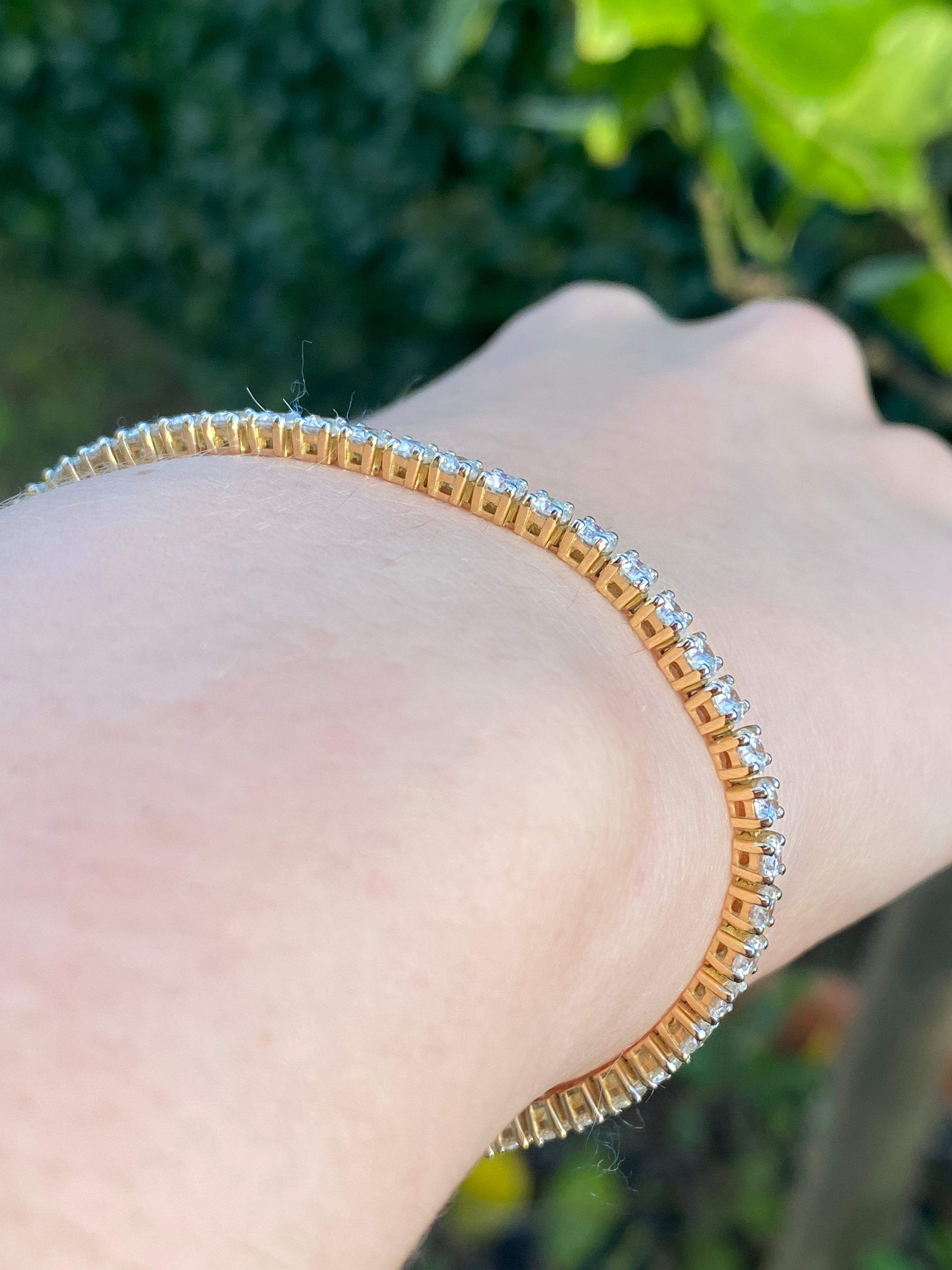 5.50 CTW Moissanite Tennis Bracelet in Sterling Silver