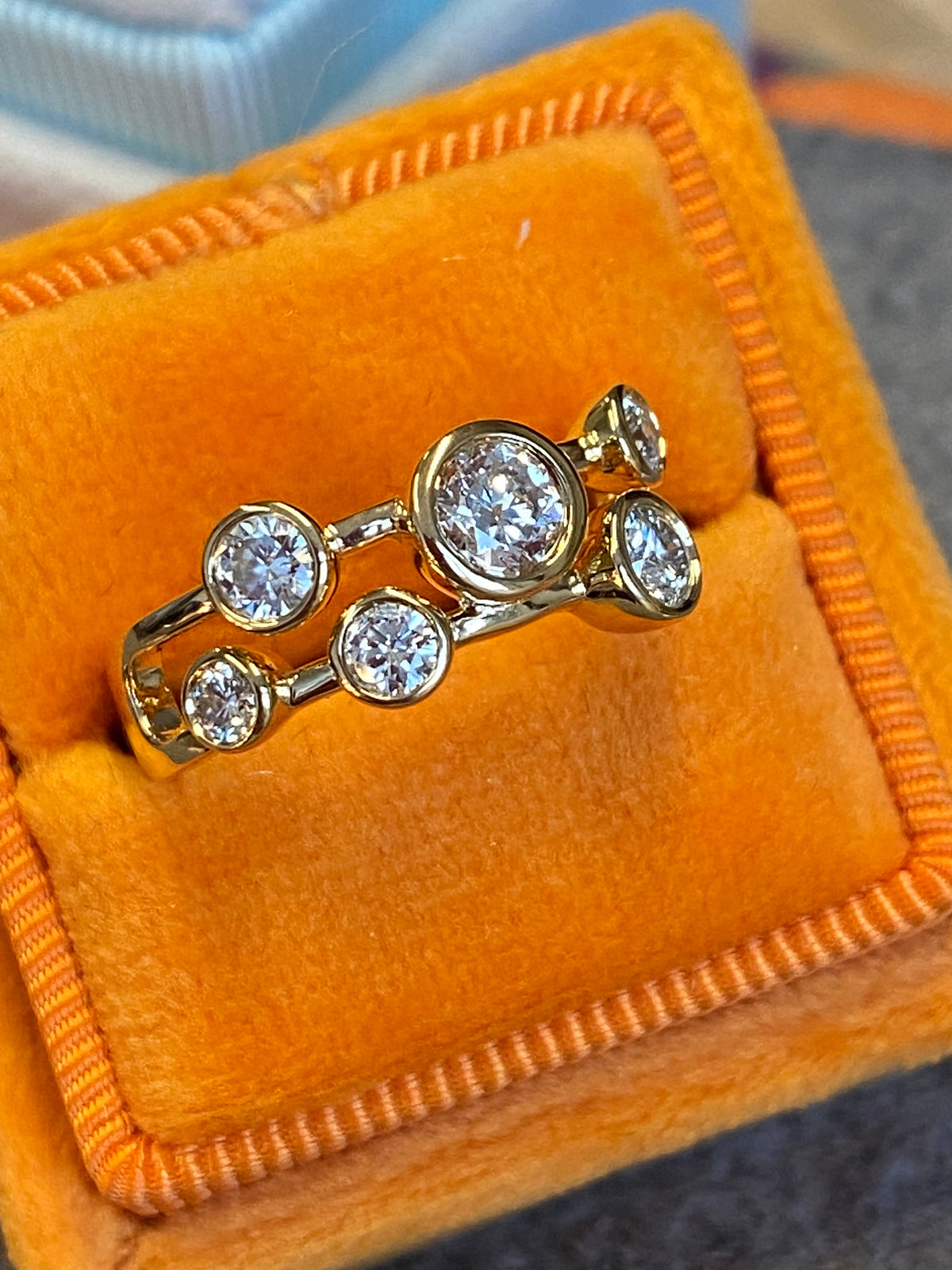 0.82 CTW Natural Diamond Ring in 18ct Yellow Gold