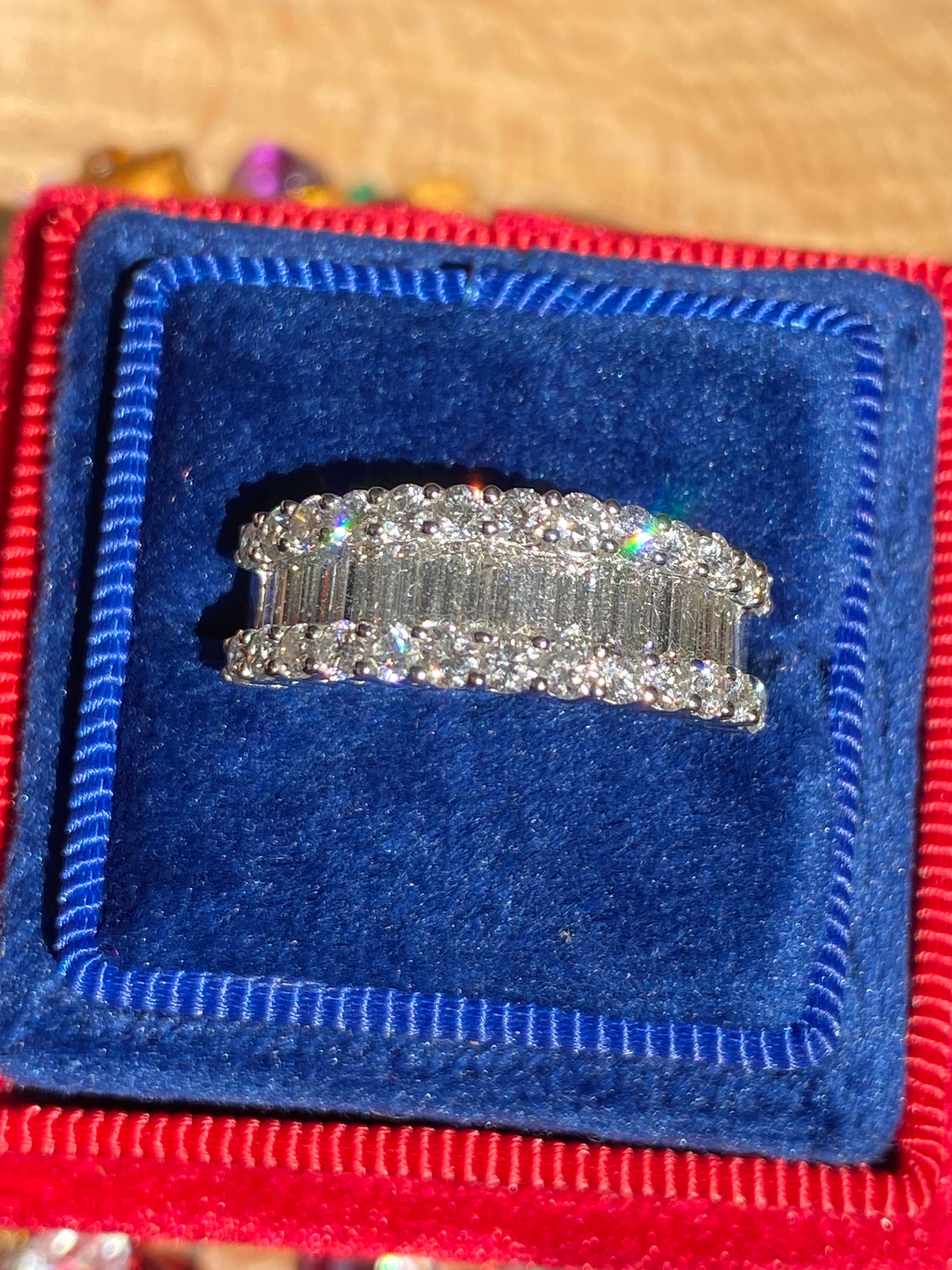 2.18 CTW Statement Natural Diamond Eternity Ring
