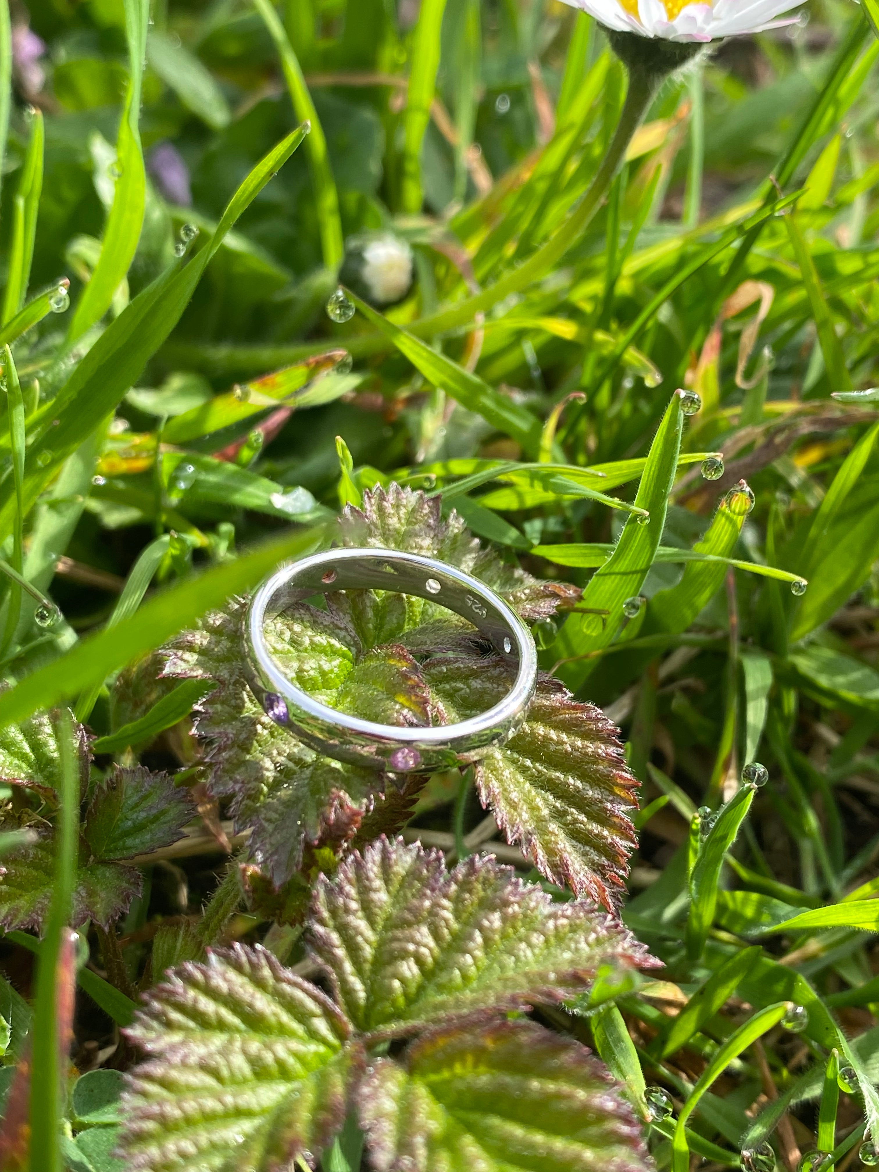 0.25ctw Rainbow Eternity Stacking Ring