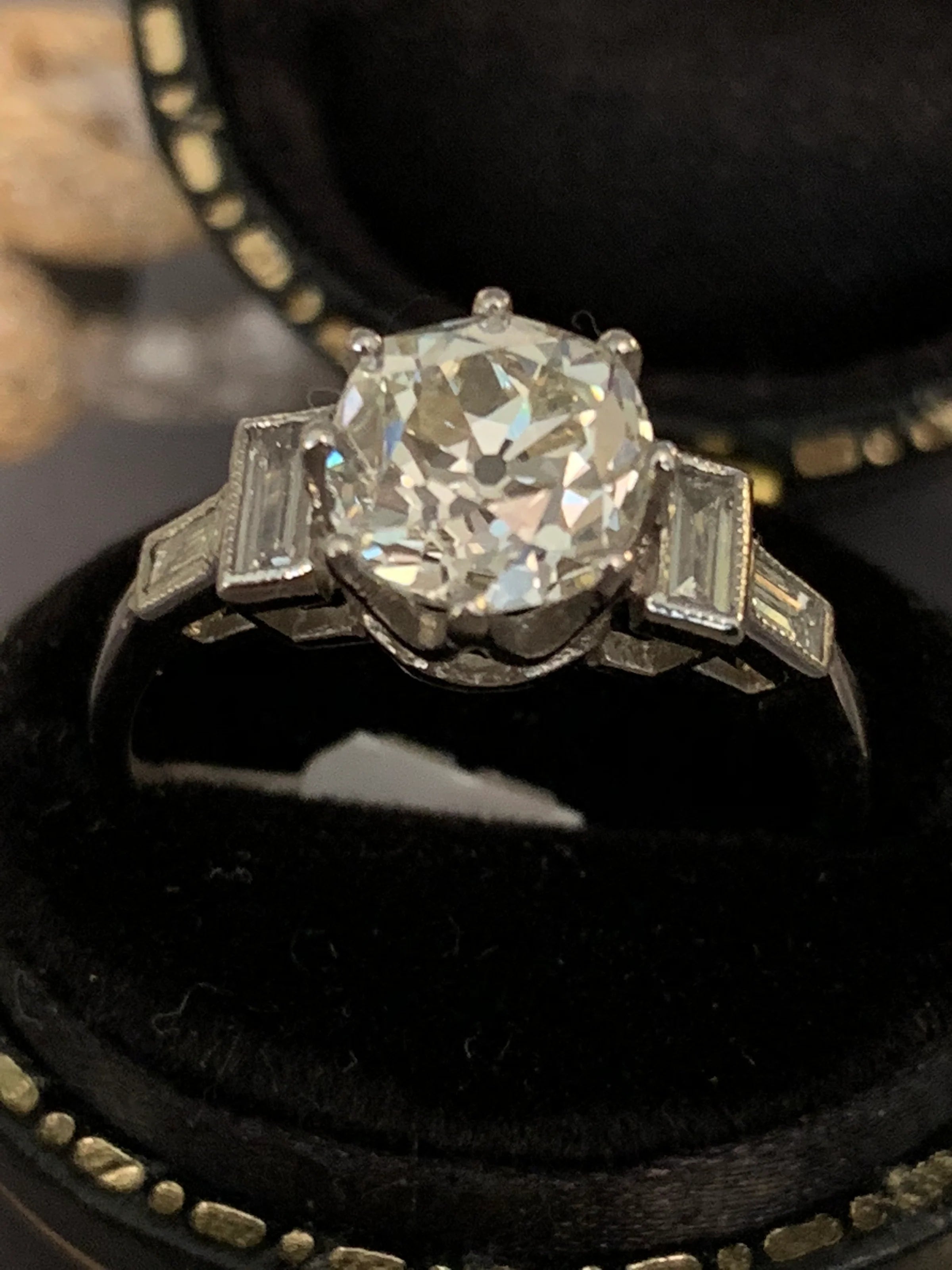 Heritage 2.00CT + Old Cut Lab Grown Diamond Engagement Ring, at Least F Colour / VS Clarity