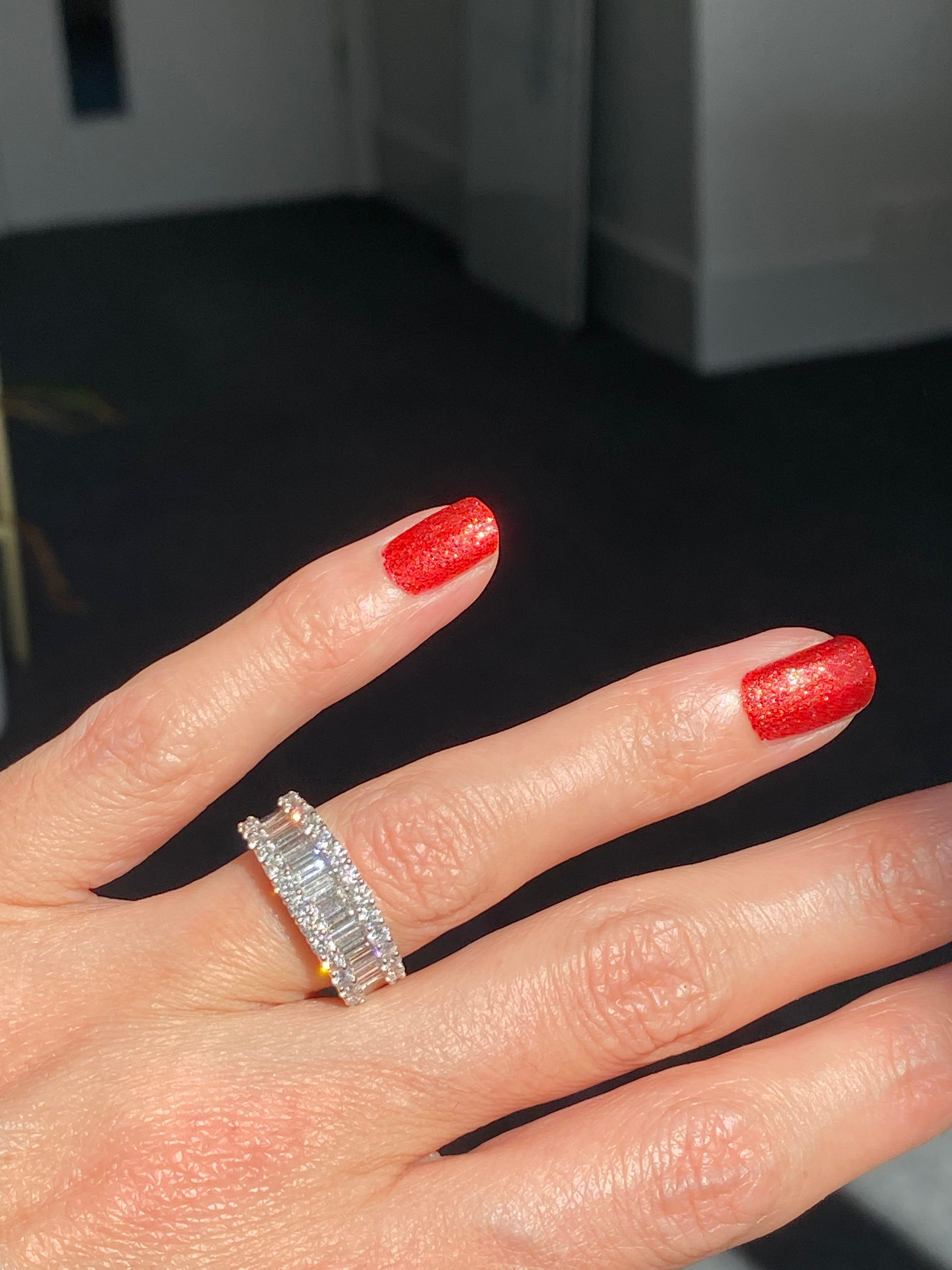 2.18 CTW Statement Natural Diamond Eternity Ring