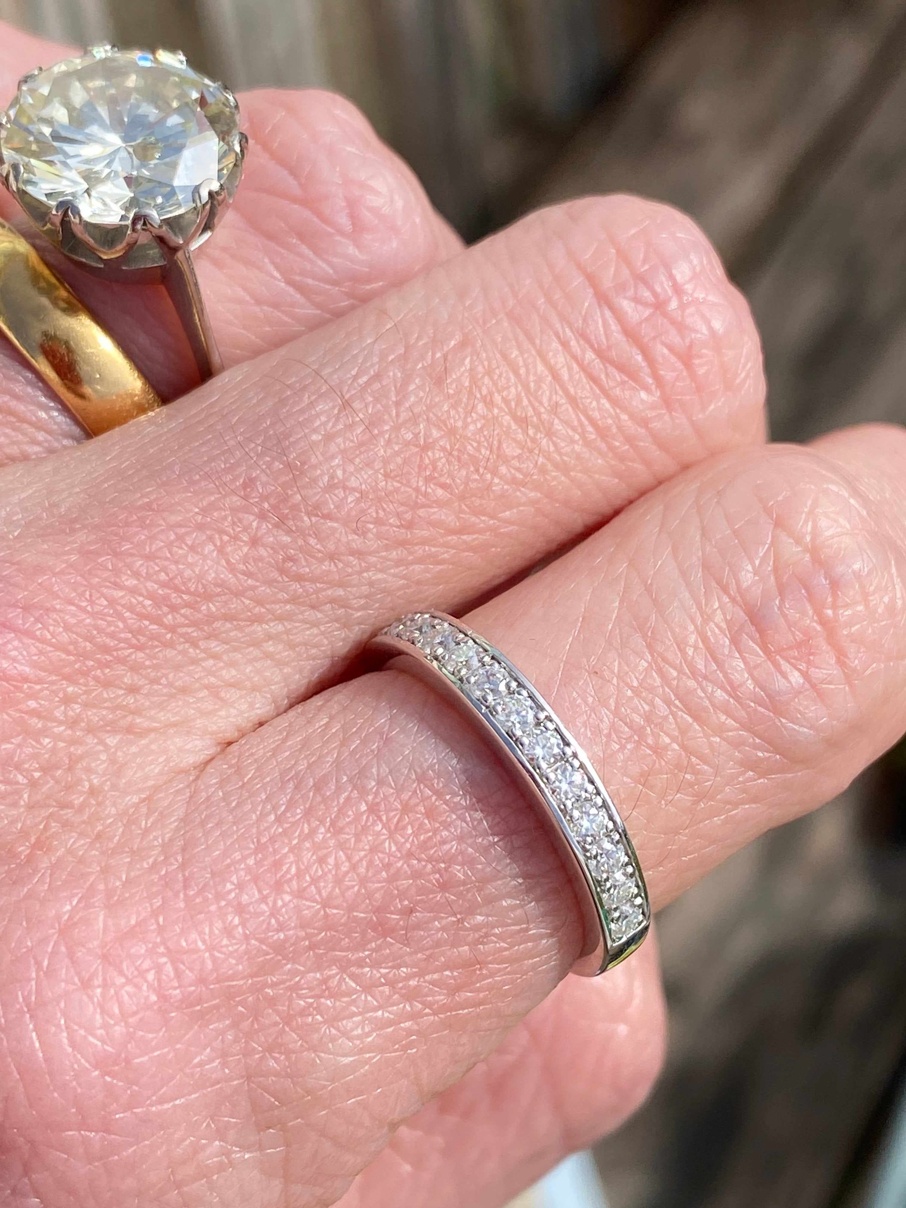 0.50ctw Moissanite Eternity Stacking Ring