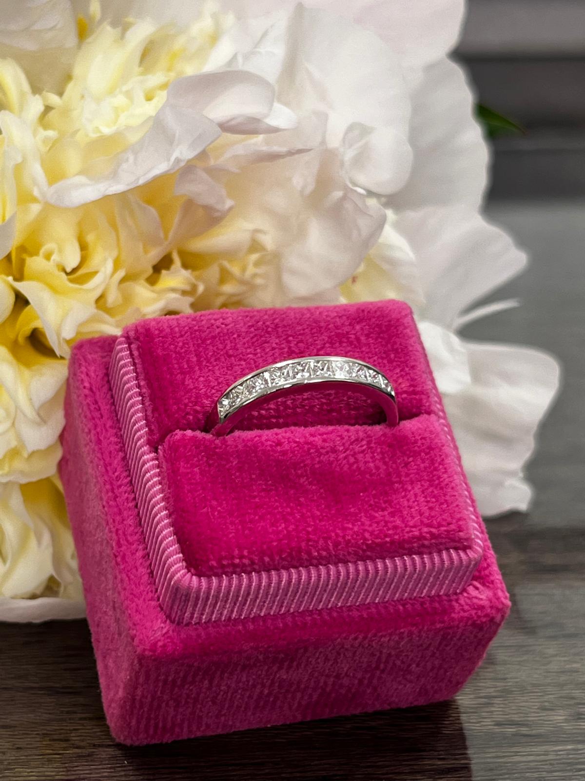 0.51 CTW Natural Diamond Eternity Ring in Platinum