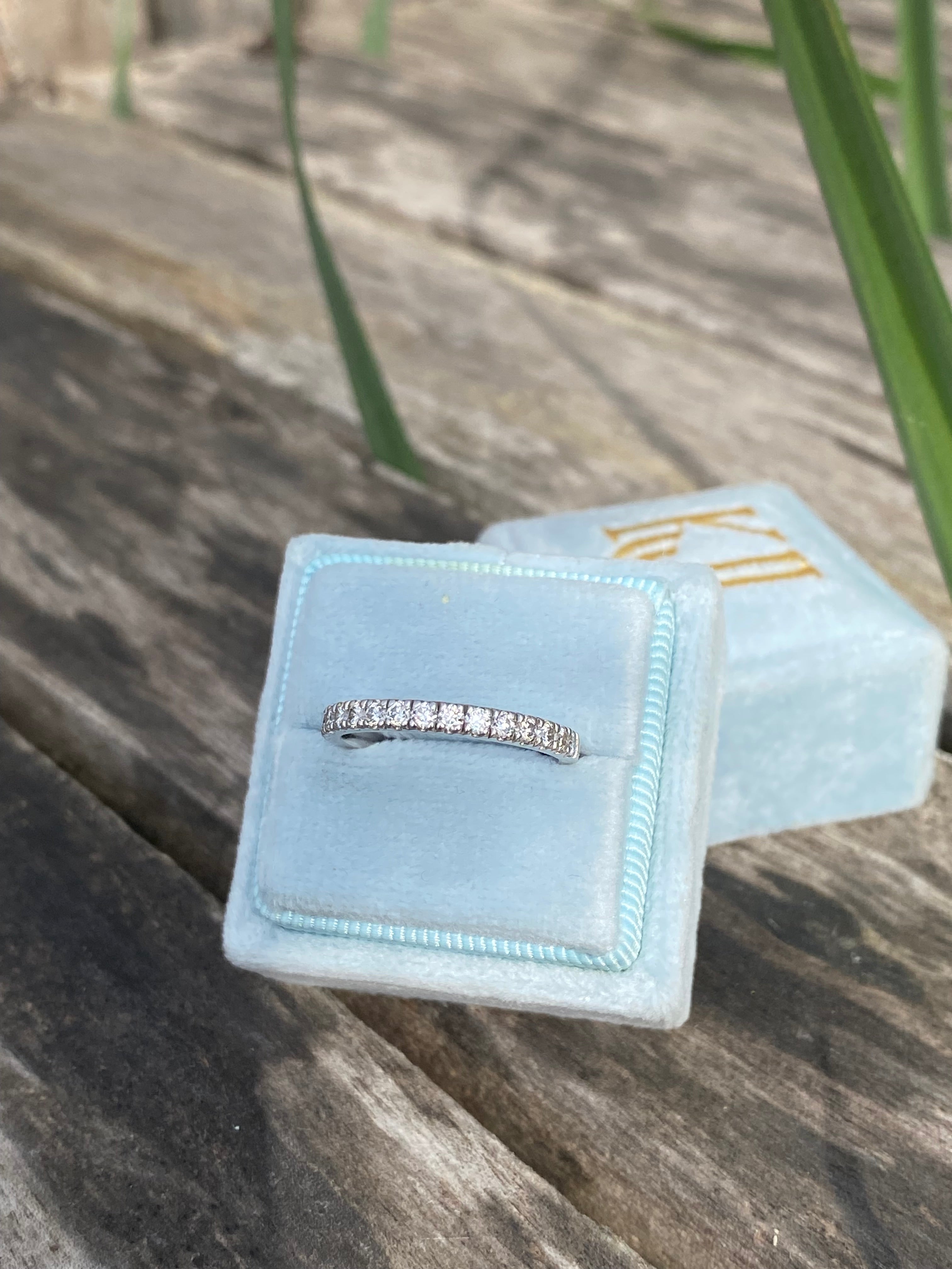 0.55ctw Moissanite Eternity Stacking Ring