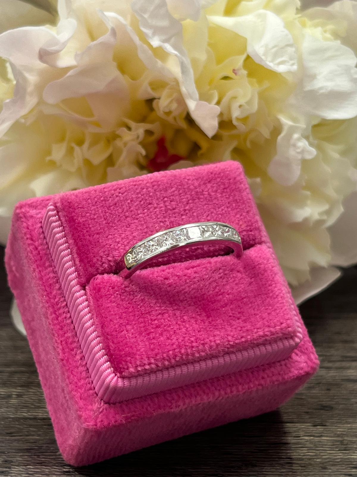 0.51 CTW Natural Diamond Eternity Ring in Platinum