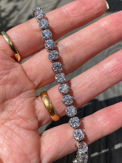 17.00 CTW Lab Grown Diamond Tennis Bracelet in Platinum