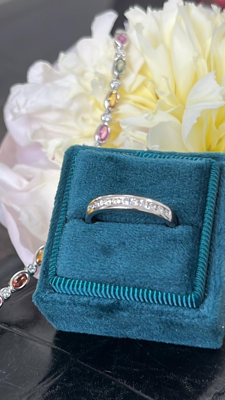 0.51 CTW Natural Diamond Eternity Ring in Platinum