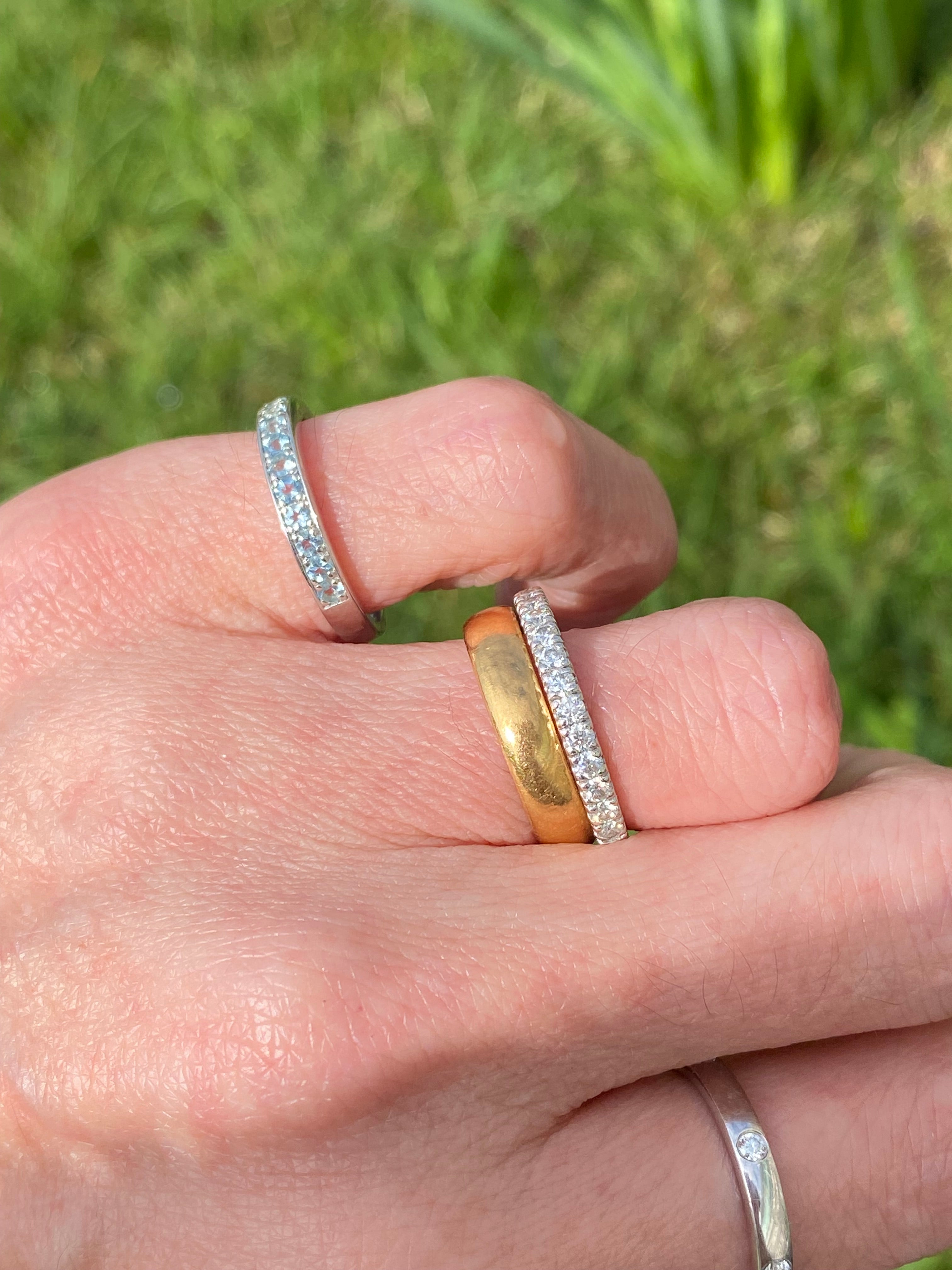 0.55ctw Moissanite Eternity Stacking Ring