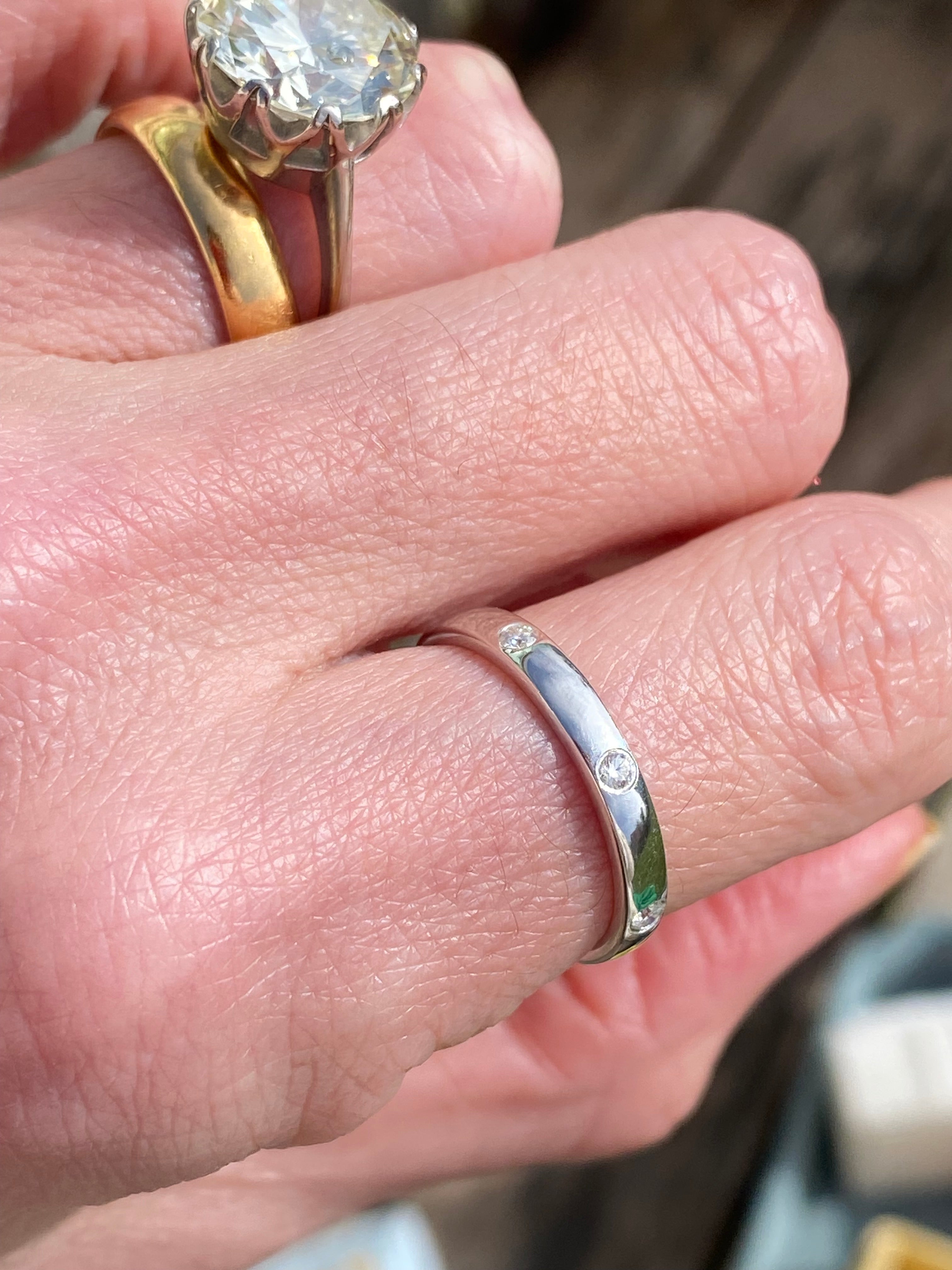 0.25ctw Moissanite Eternity Stacking Ring