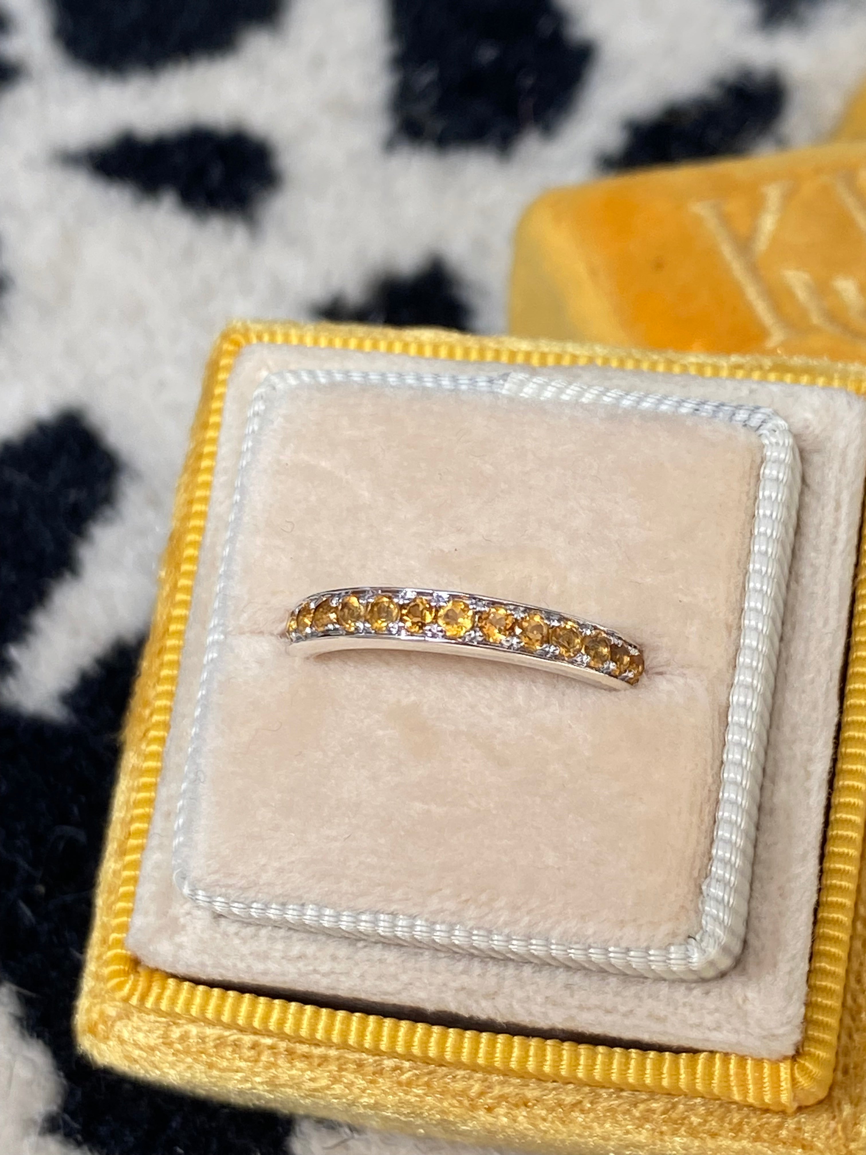 0.50ctw Citrine Eternity Stacking Ring