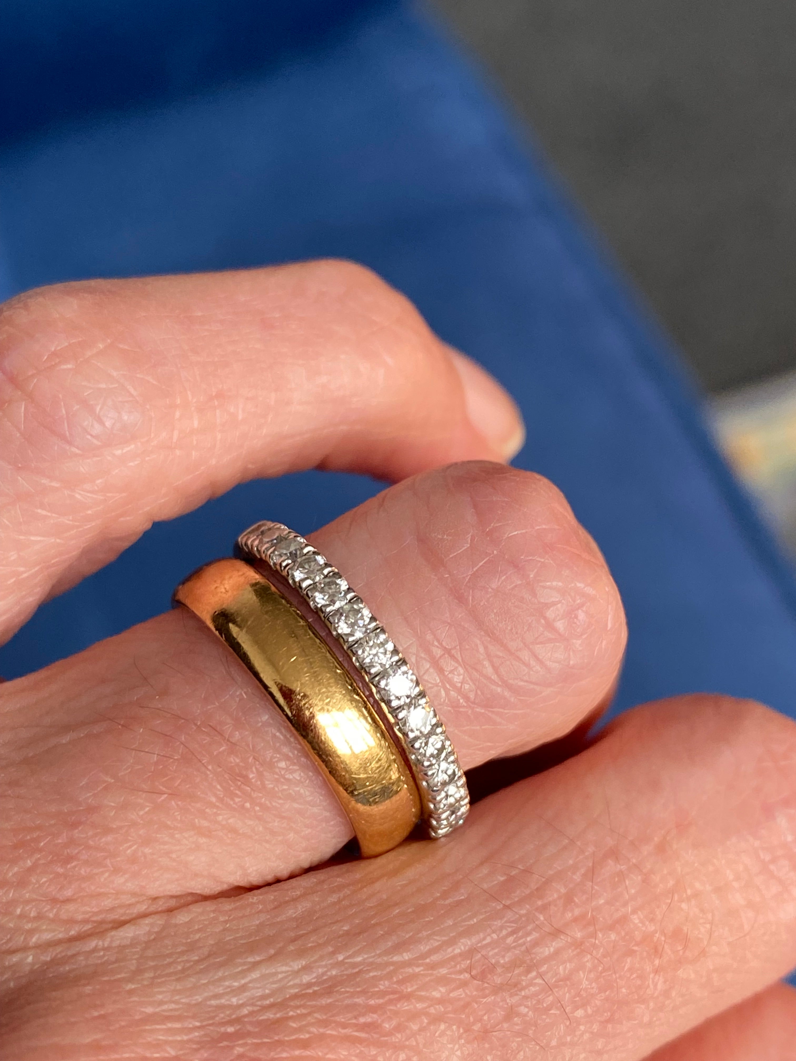 0.55ctw Moissanite Eternity Stacking Ring