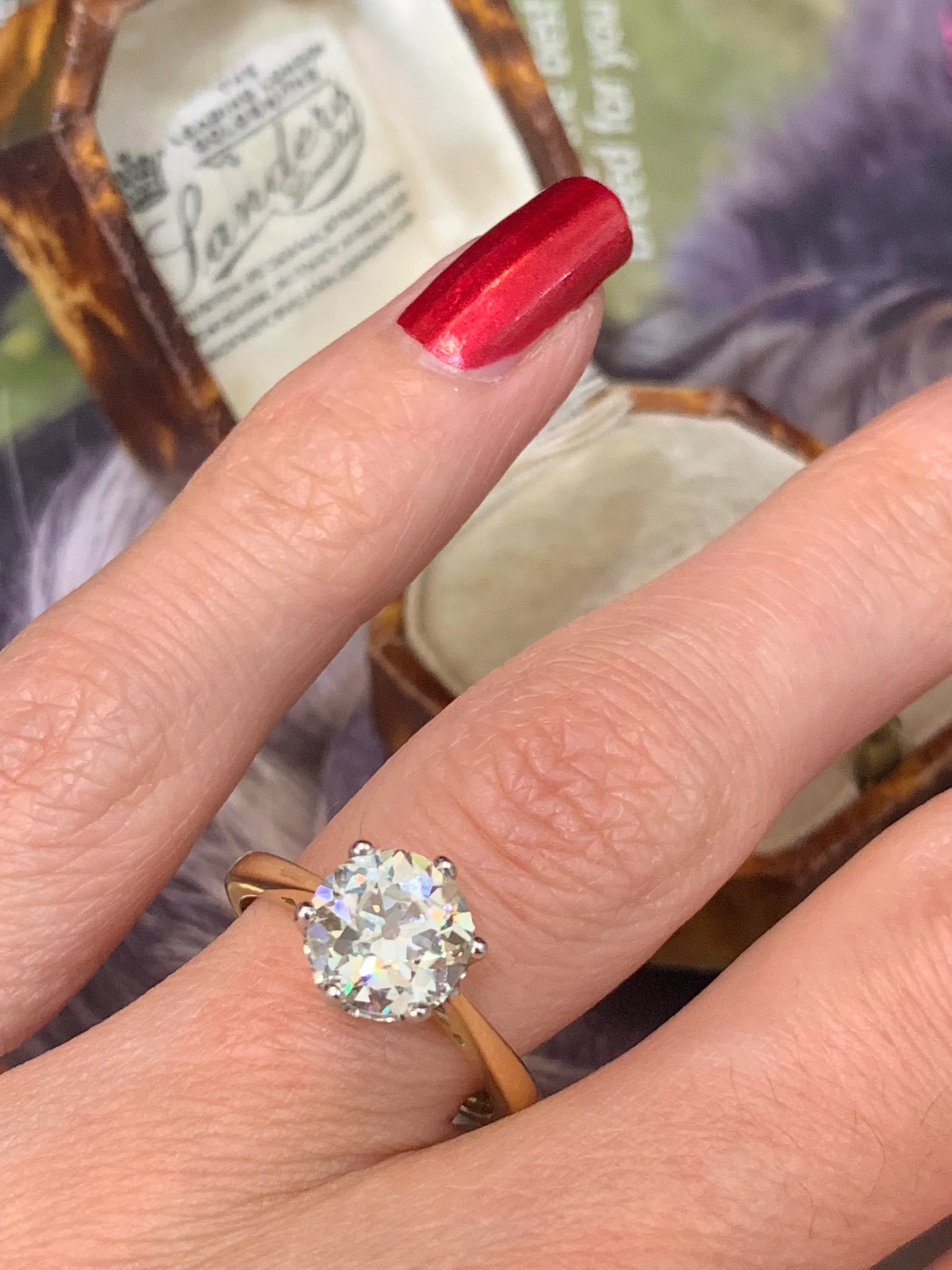 Heritage 2.00 CT + Old Cut Lab Grown Diamond Solitaire Engagement Ring, at Least F Colour / VS Clarity