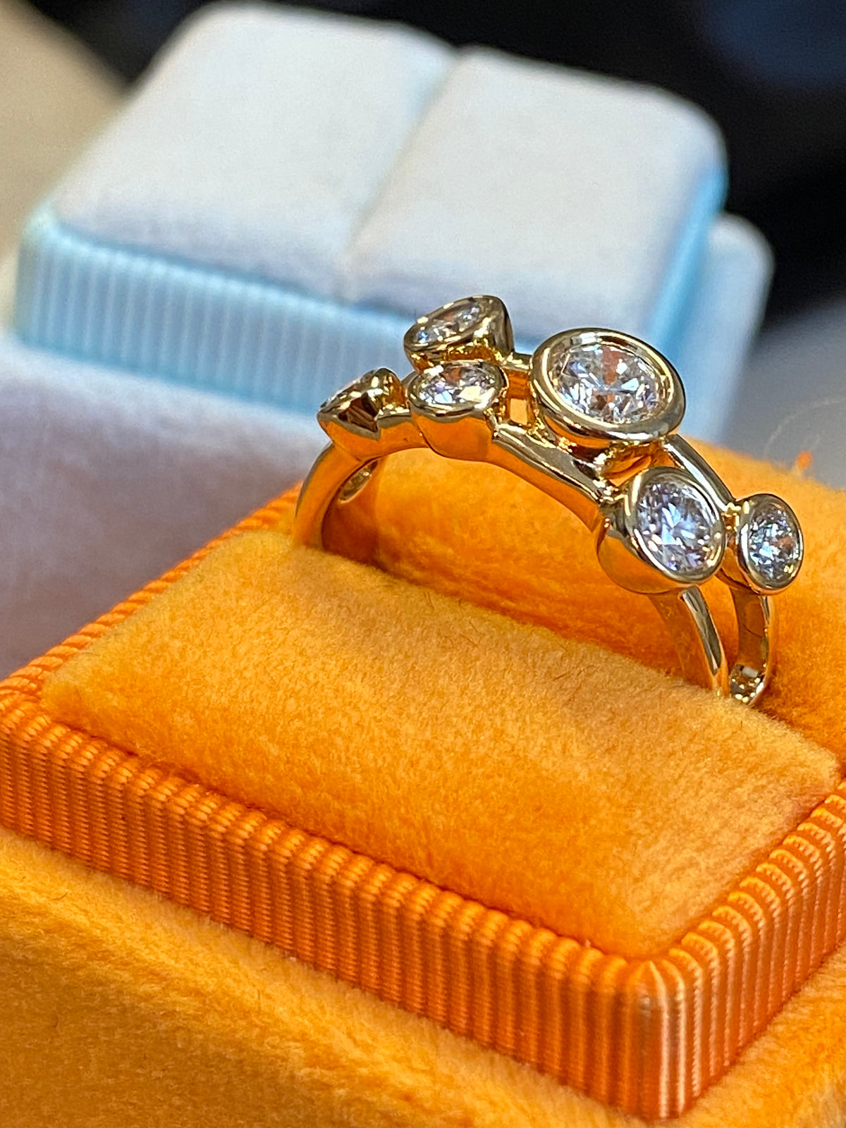 0.82 CTW Natural Diamond Ring in 18ct Yellow Gold